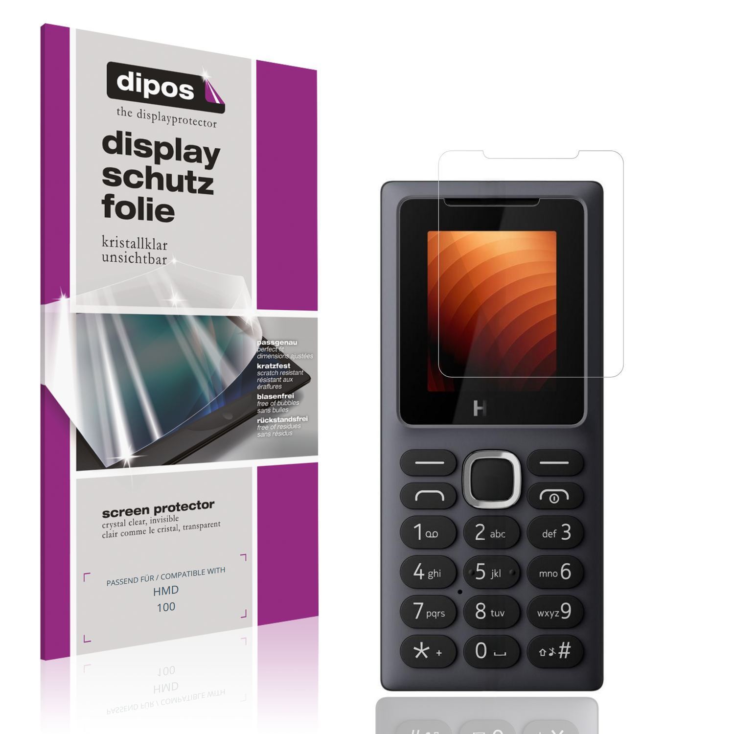 4x Schutzfolie klar für HMD 100 Display-Schutzfoli (1)