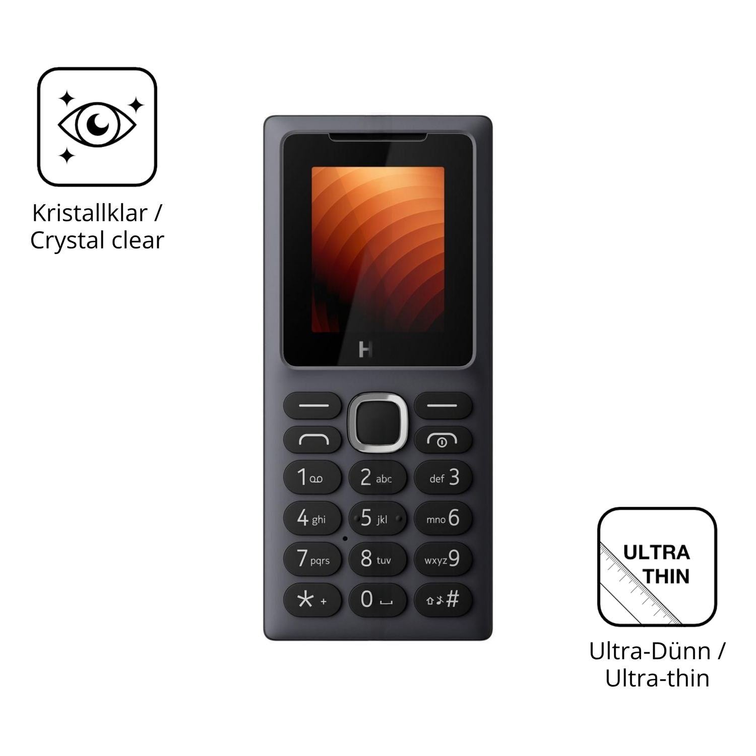 4x Schutzfolie klar für HMD 100 Display-Schutzfoli (5)