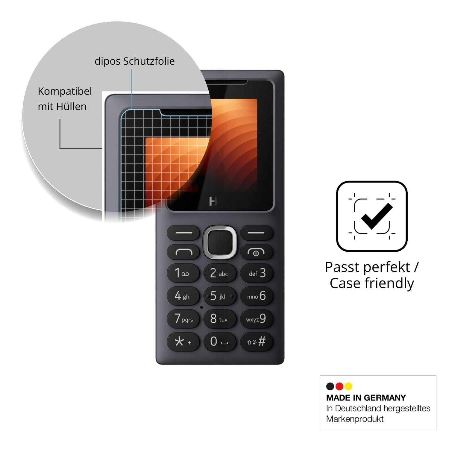 4x Schutzfolie klar für HMD 100 Display-Schutzfoli (6)