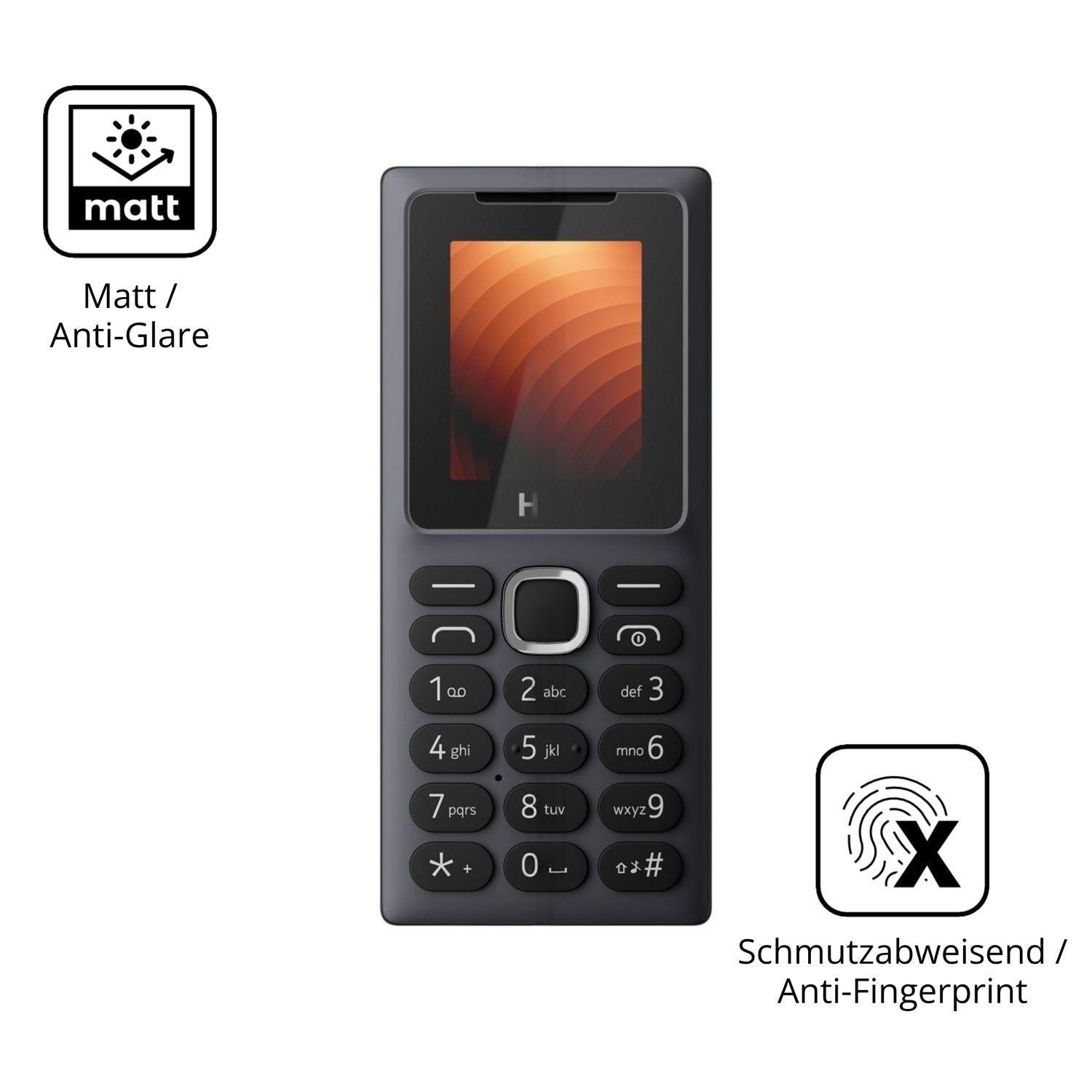 4x Schutzfolie matt für HMD 100 Display-Schutzfoli (5)