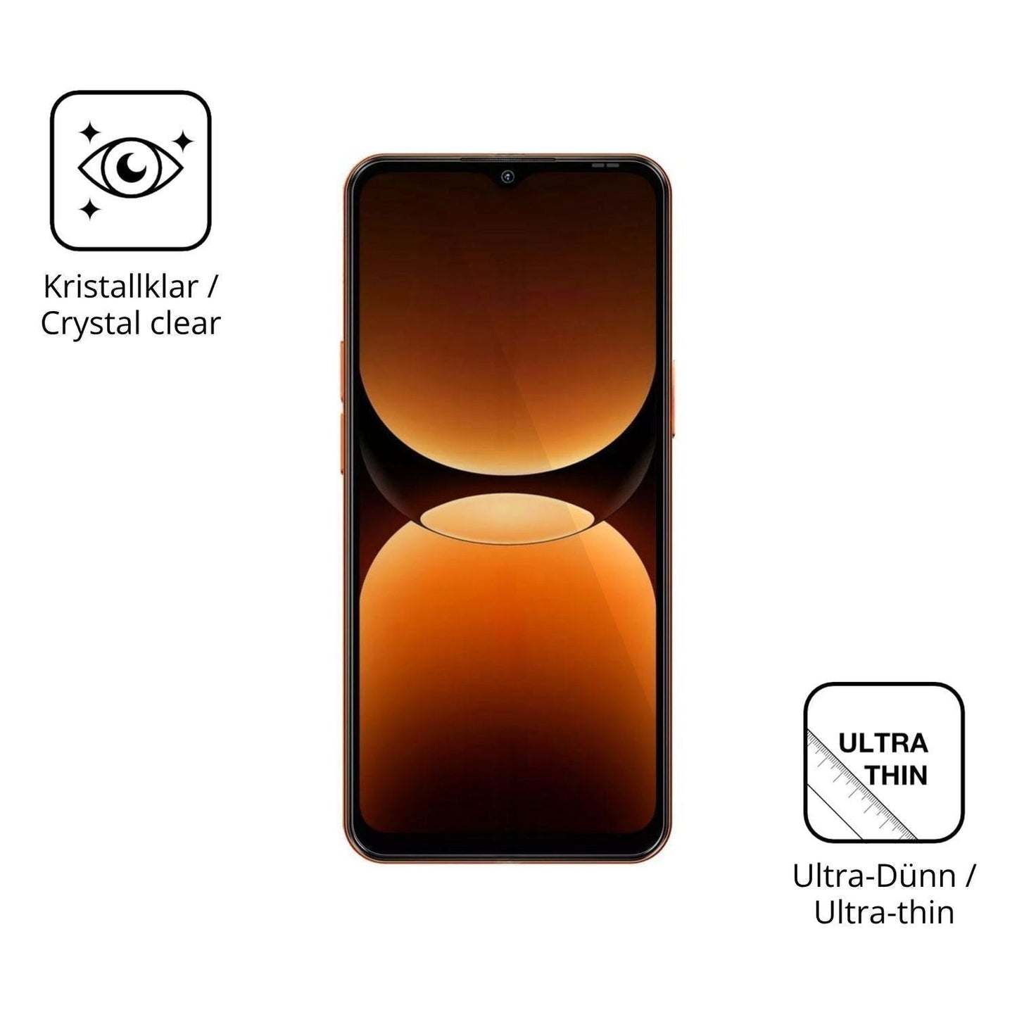 4x Schutzfolie klar für Oscal Flat 3C Display-Schu (5)