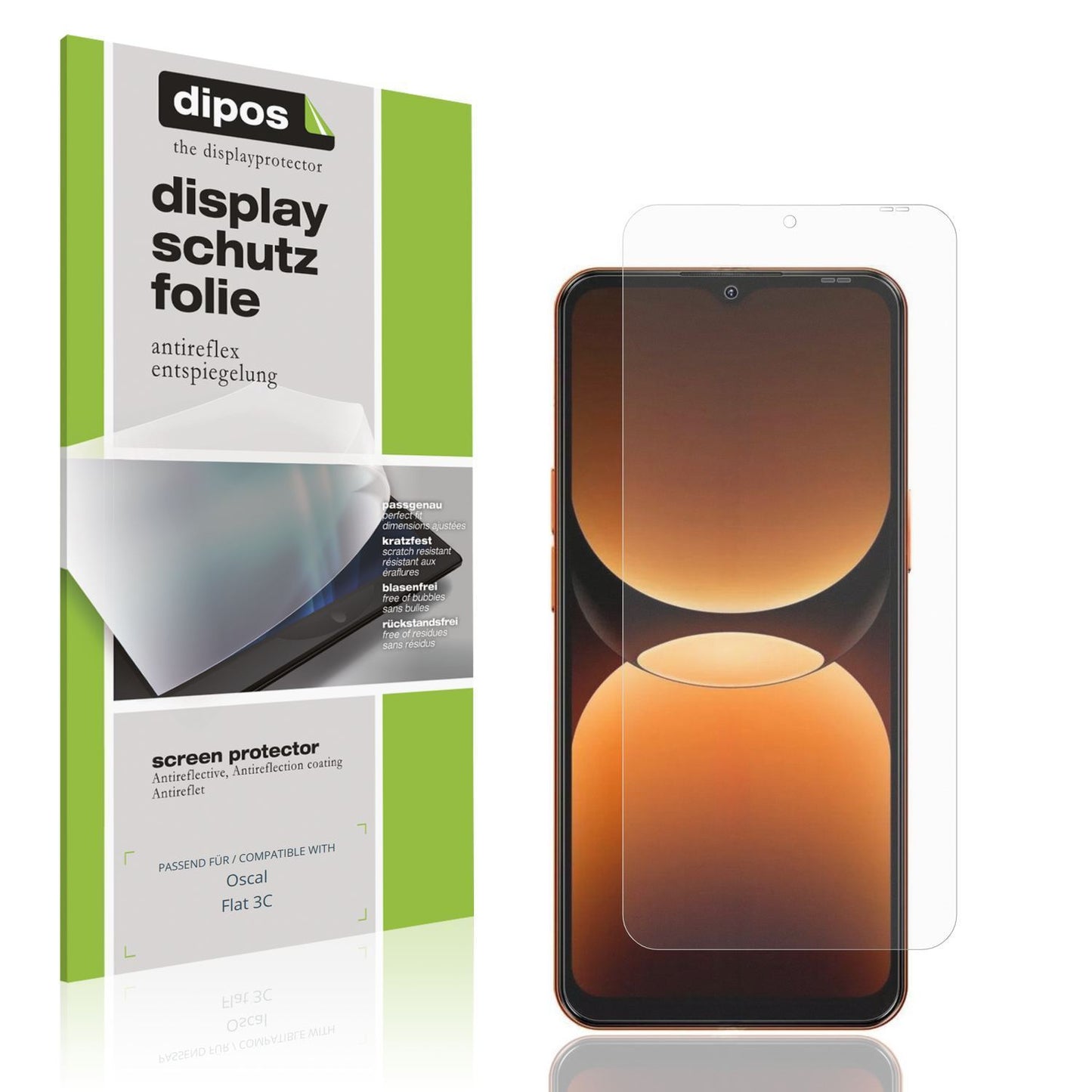 4x Schutzfolie matt für Oscal Flat 3C Display-Schu (1)