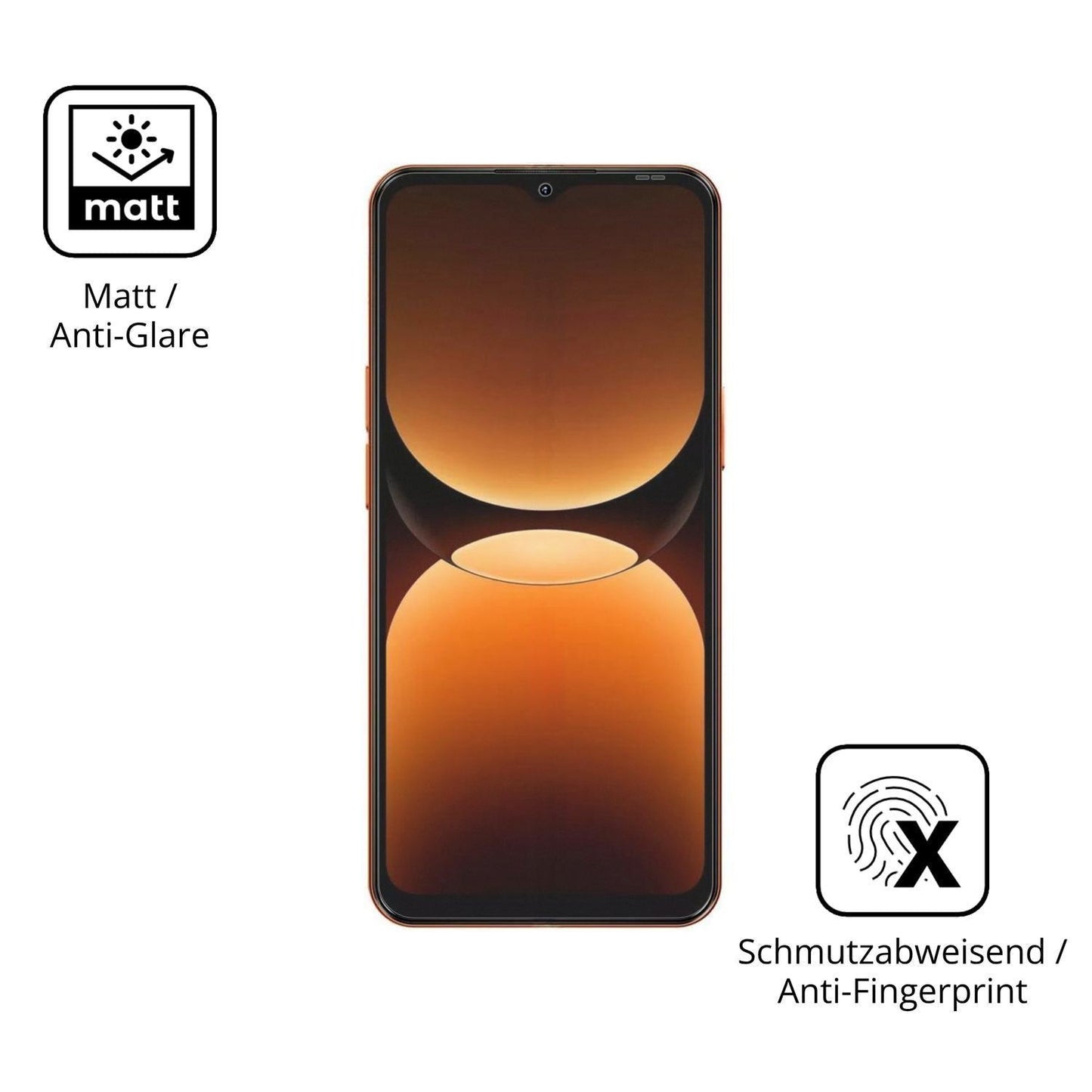 4x Schutzfolie matt für Oscal Flat 3C Display-Schu (5)