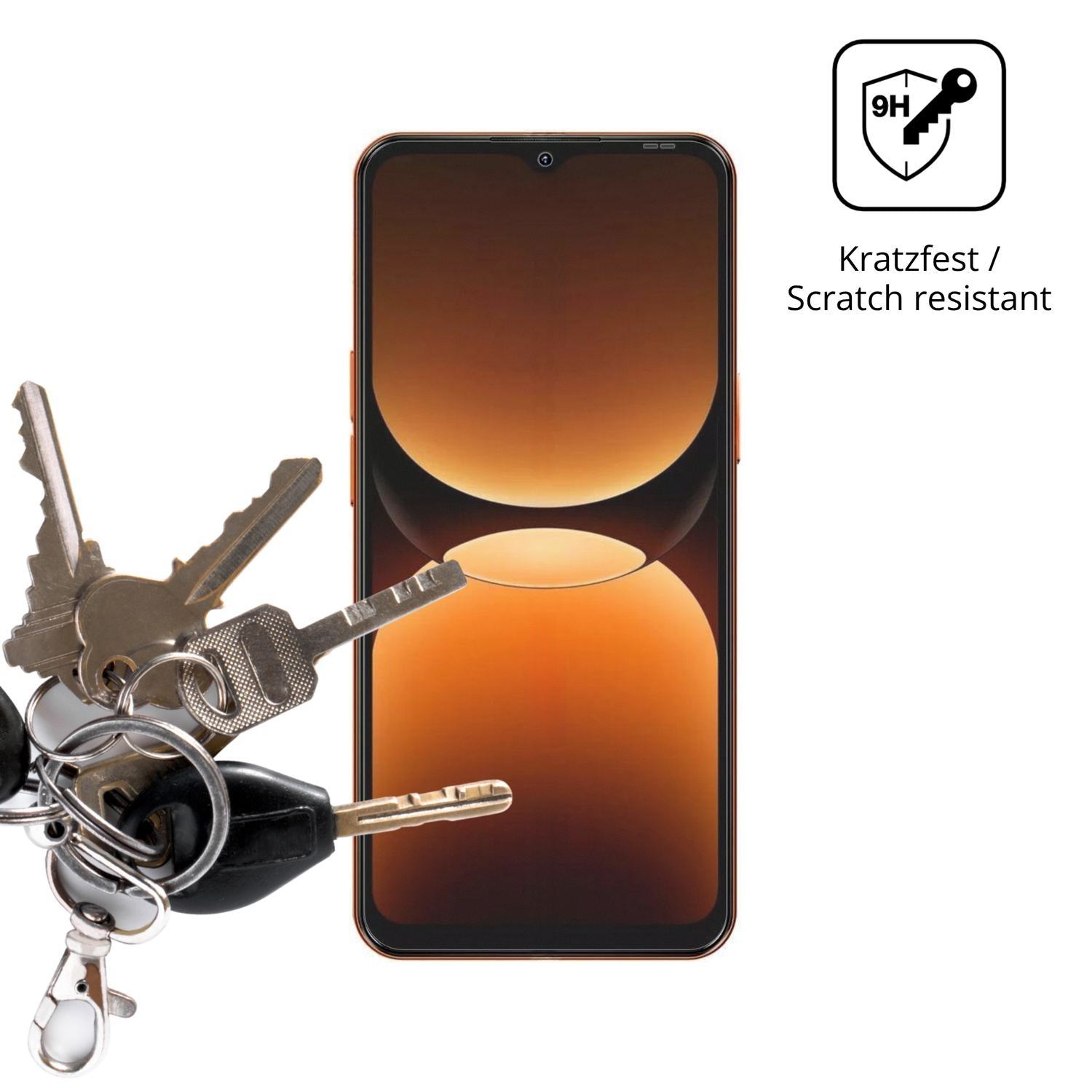 2x 9H Schutzfolie matt für Oscal Flat 3C Panzerfol (3)