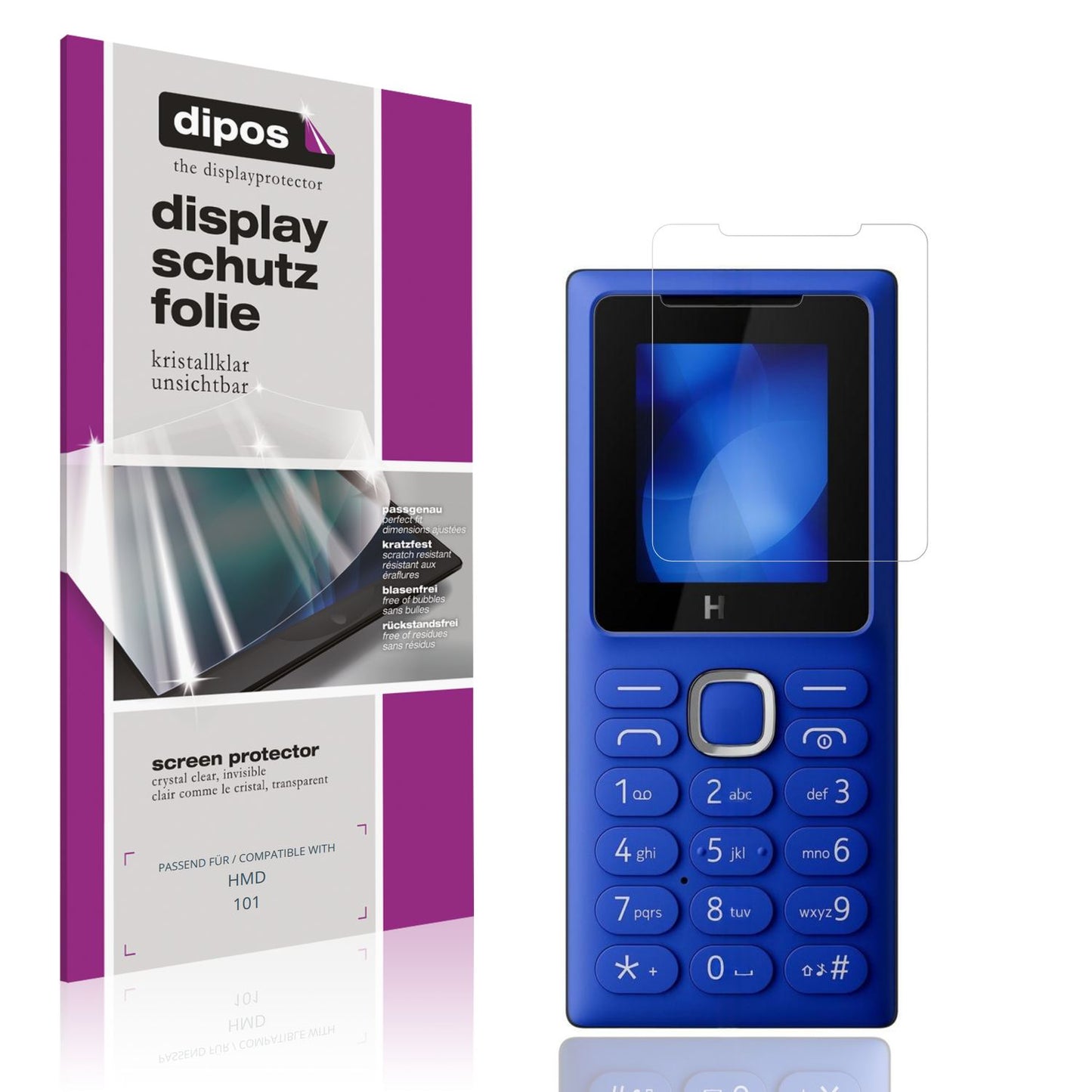4x Schutzfolie klar für HMD 101 Display-Schutzfoli (1)