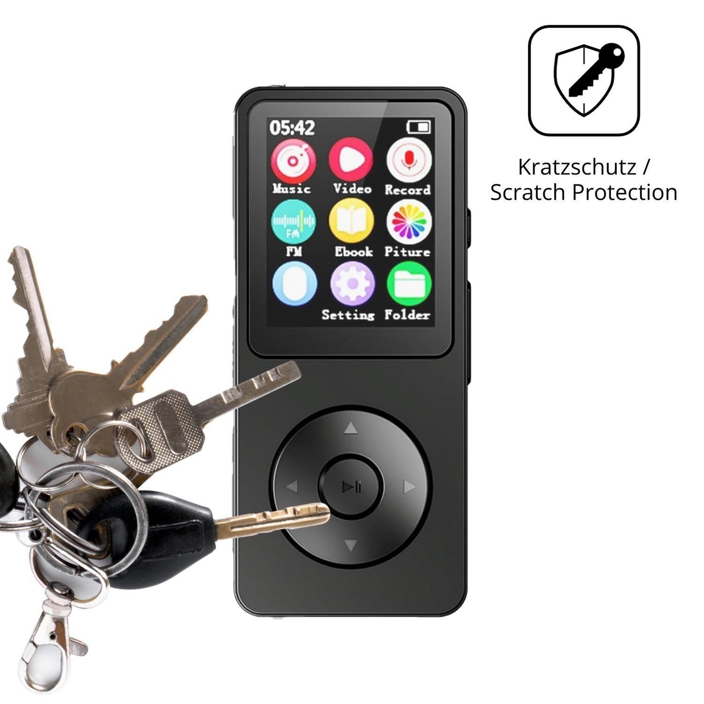 4x Schutzfolie matt für LICAEVEY MP3-Player Displa (4)