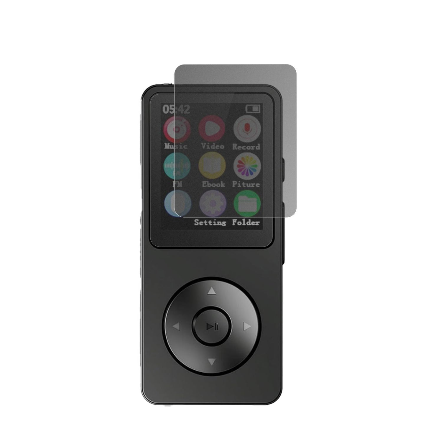 Blickschutzfolie für LICAEVEY MP3-Player matt Schu (2)