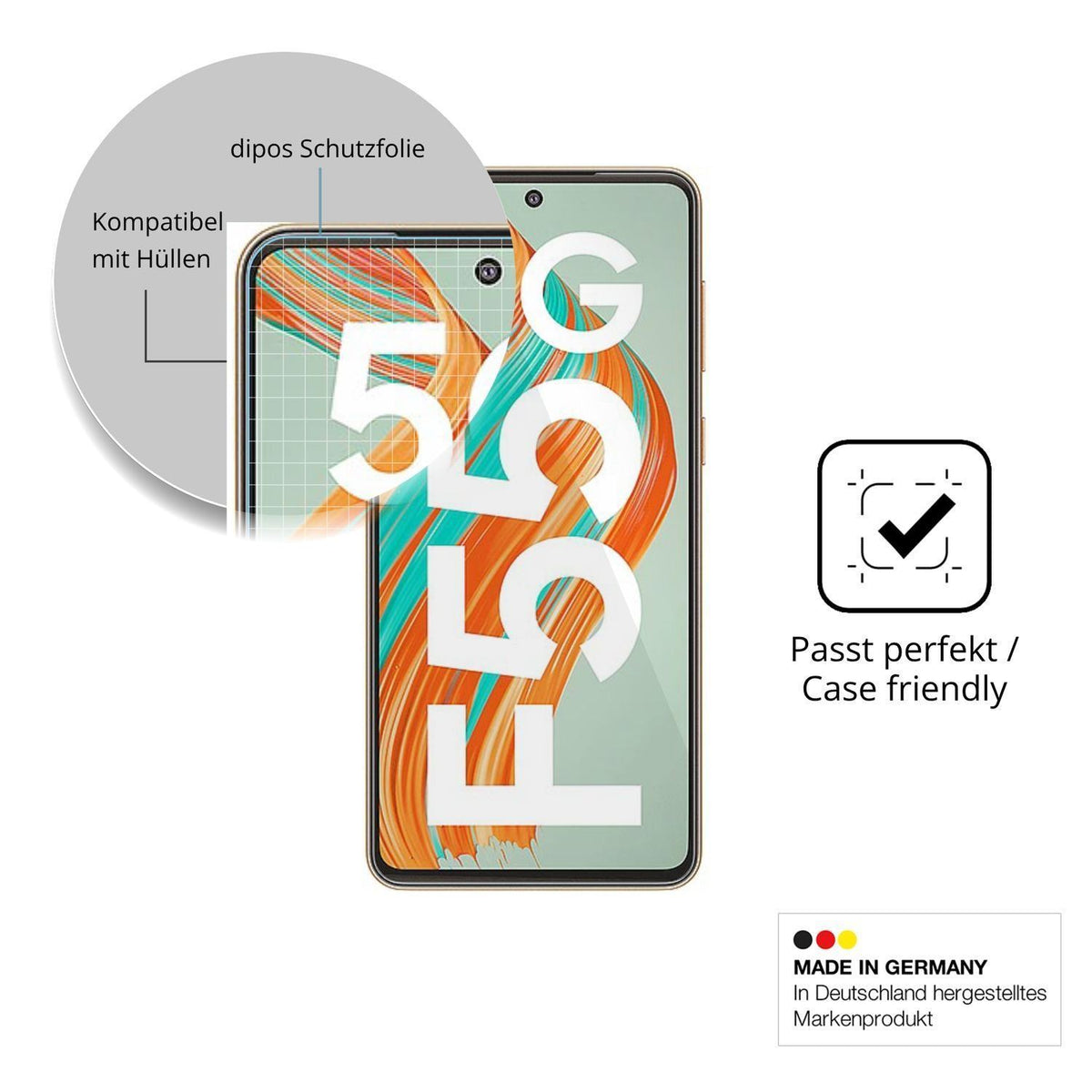 4x Schutzfolie klar für Samsung Galaxy F55 Display (6)