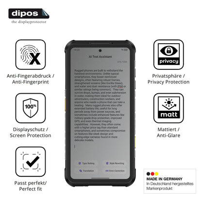 Blickschutzfolie für Ulefone RugOne Xever 7 matt S (5)