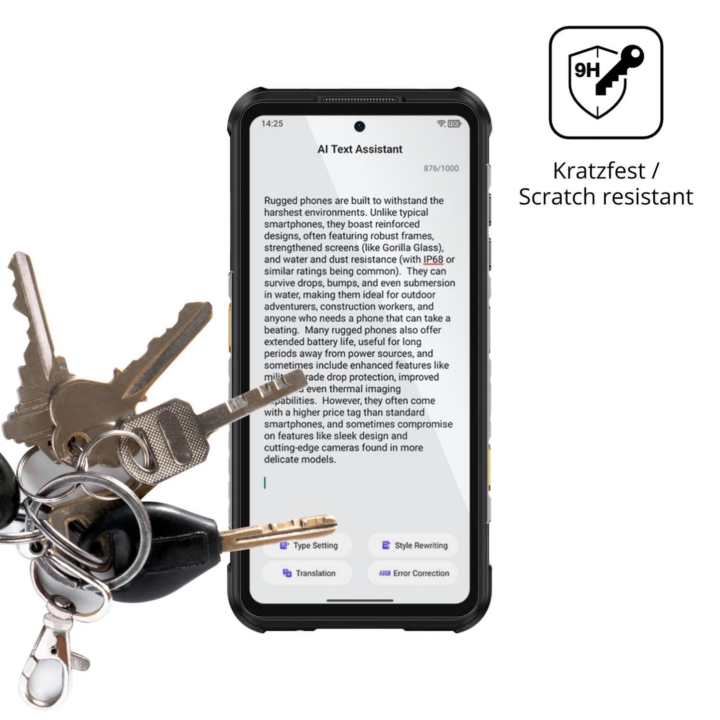 2x 9H Schutzfolie für Ulefone RugOne Xever 7 Panze (3)