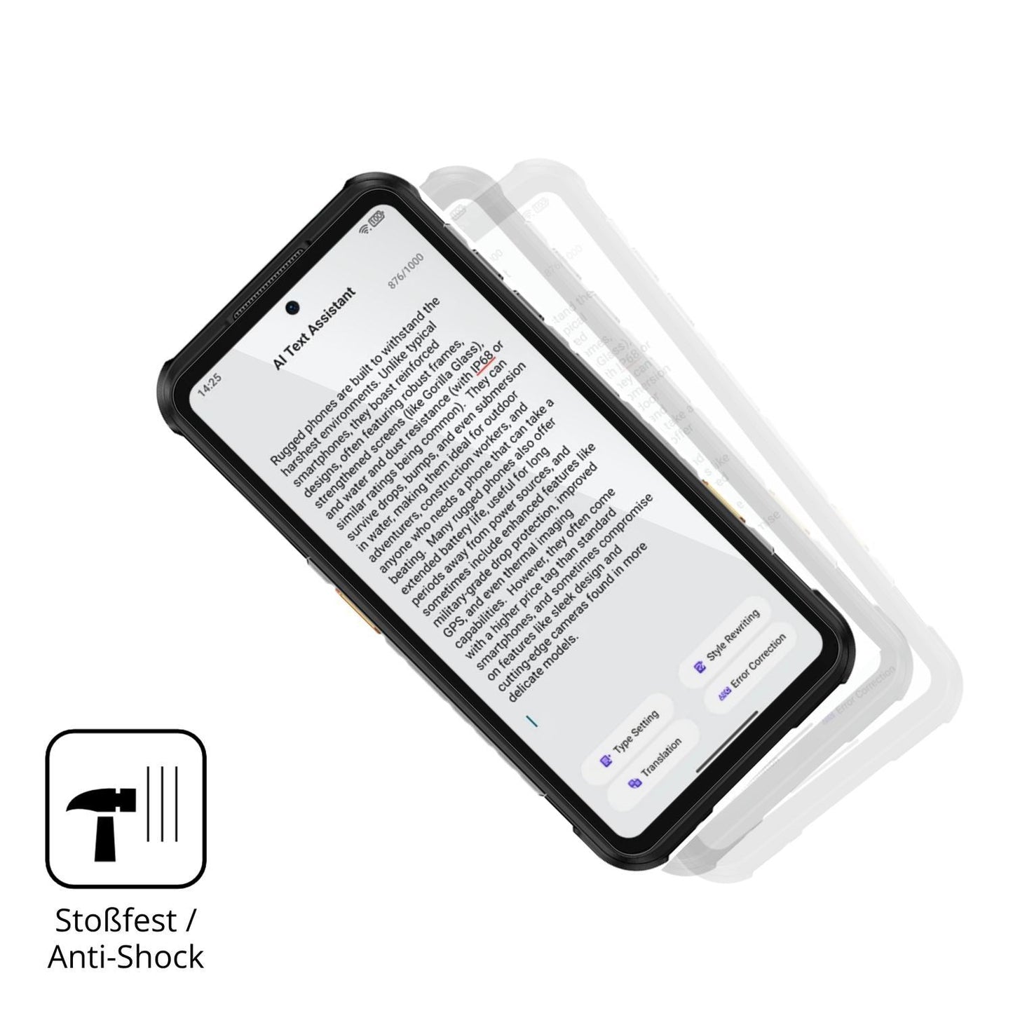 2x 9H Schutzfolie für Ulefone RugOne Xever 7 Panze (4)