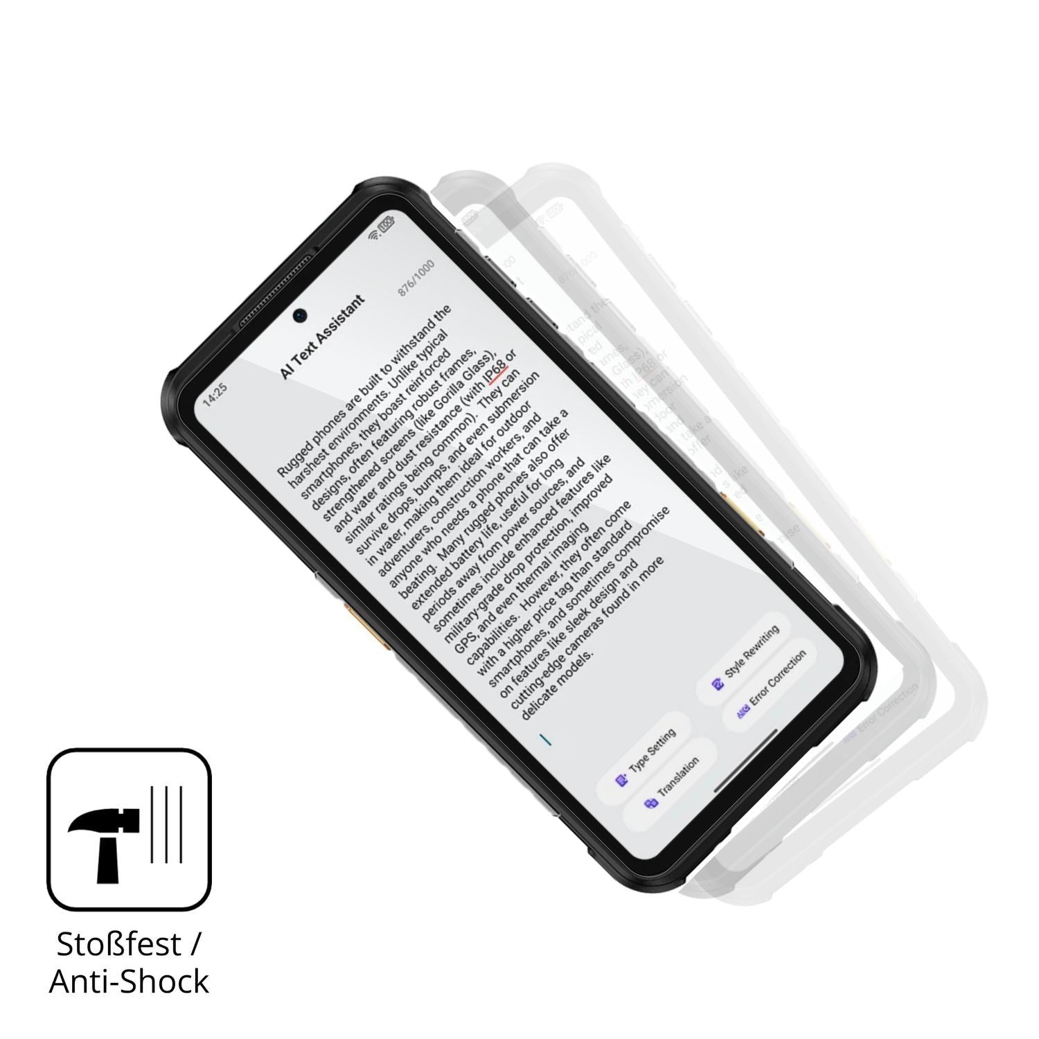 2x 9H Schutzfolie für Ulefone RugOne Xever 7 Panze (4)