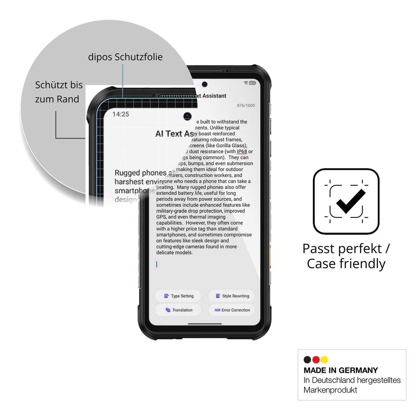 2x 9H Schutzfolie für Ulefone RugOne Xever 7 Panze (6)