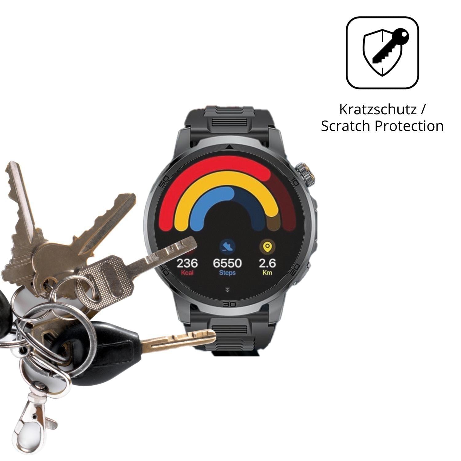 6x Schutzfolie matt für LIGE SMART EF19 Display-Sc (4)
