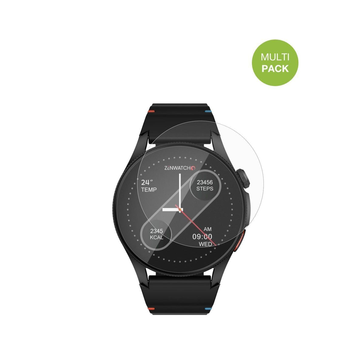 6x Schutzfolie matt für Zenwatch Zenara Display-Sc (2)