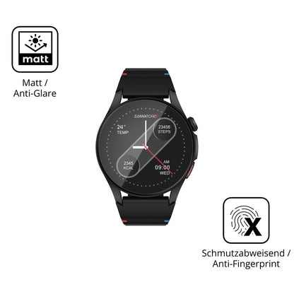 2x 9H Schutzfolie matt für Zenwatch Zenara Panzerf (5)