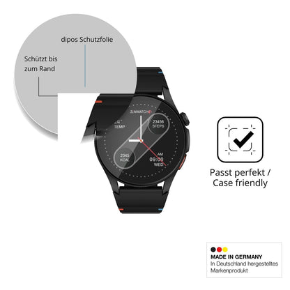 2x 9H Schutzfolie matt für Zenwatch Zenara Panzerf (6)