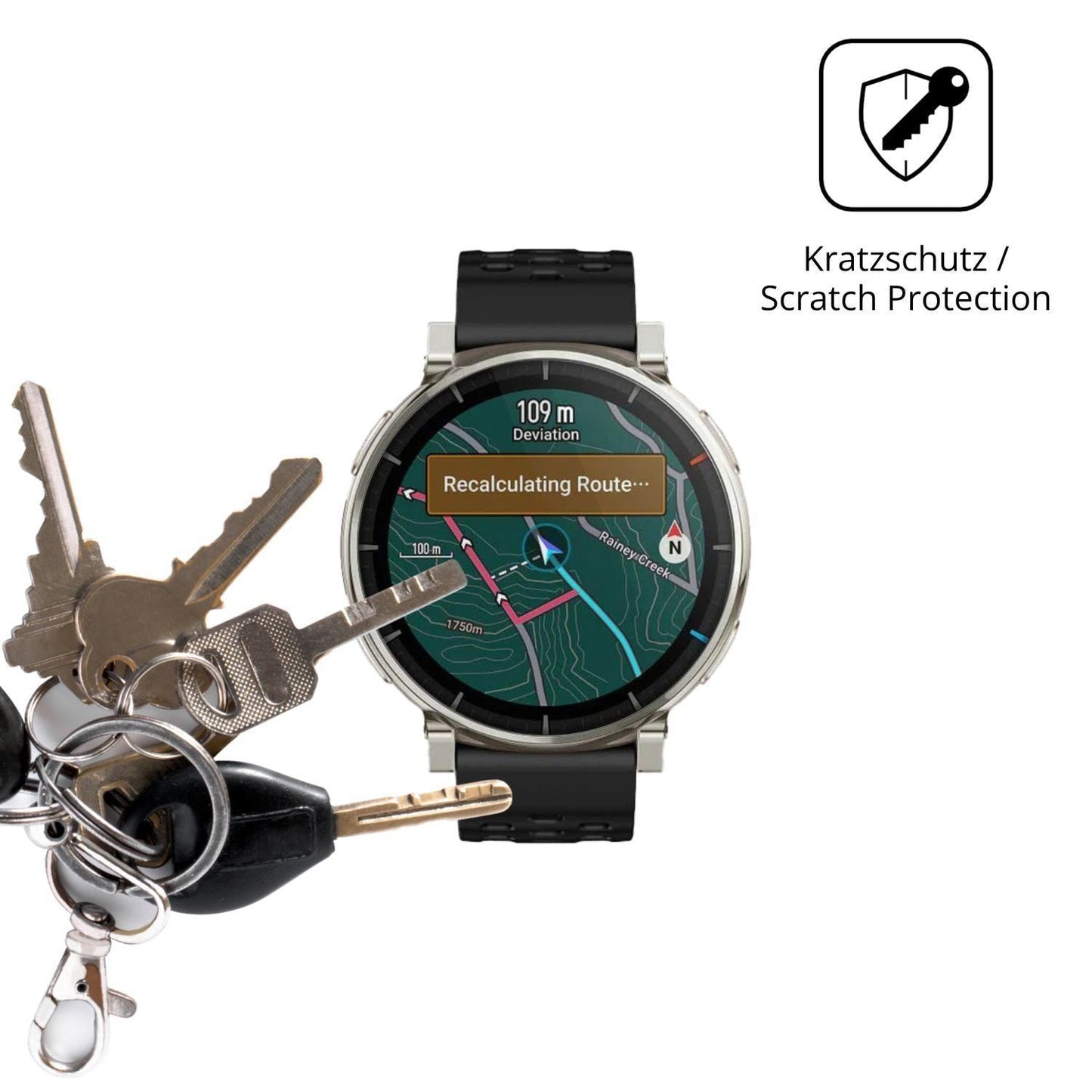 6x Schutzfolie klar für Amazfit Active 3 Premium D (4)