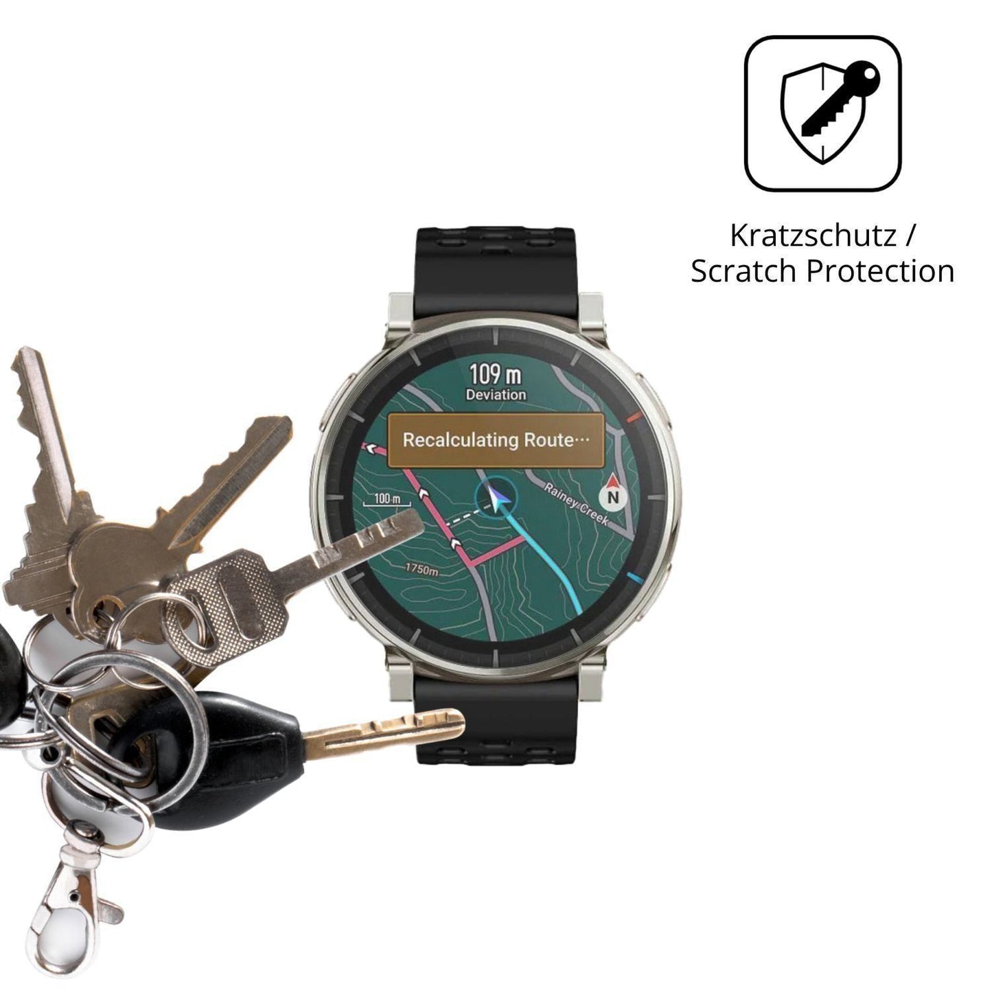 6x Schutzfolie matt für Amazfit Active 3 Premium D (4)