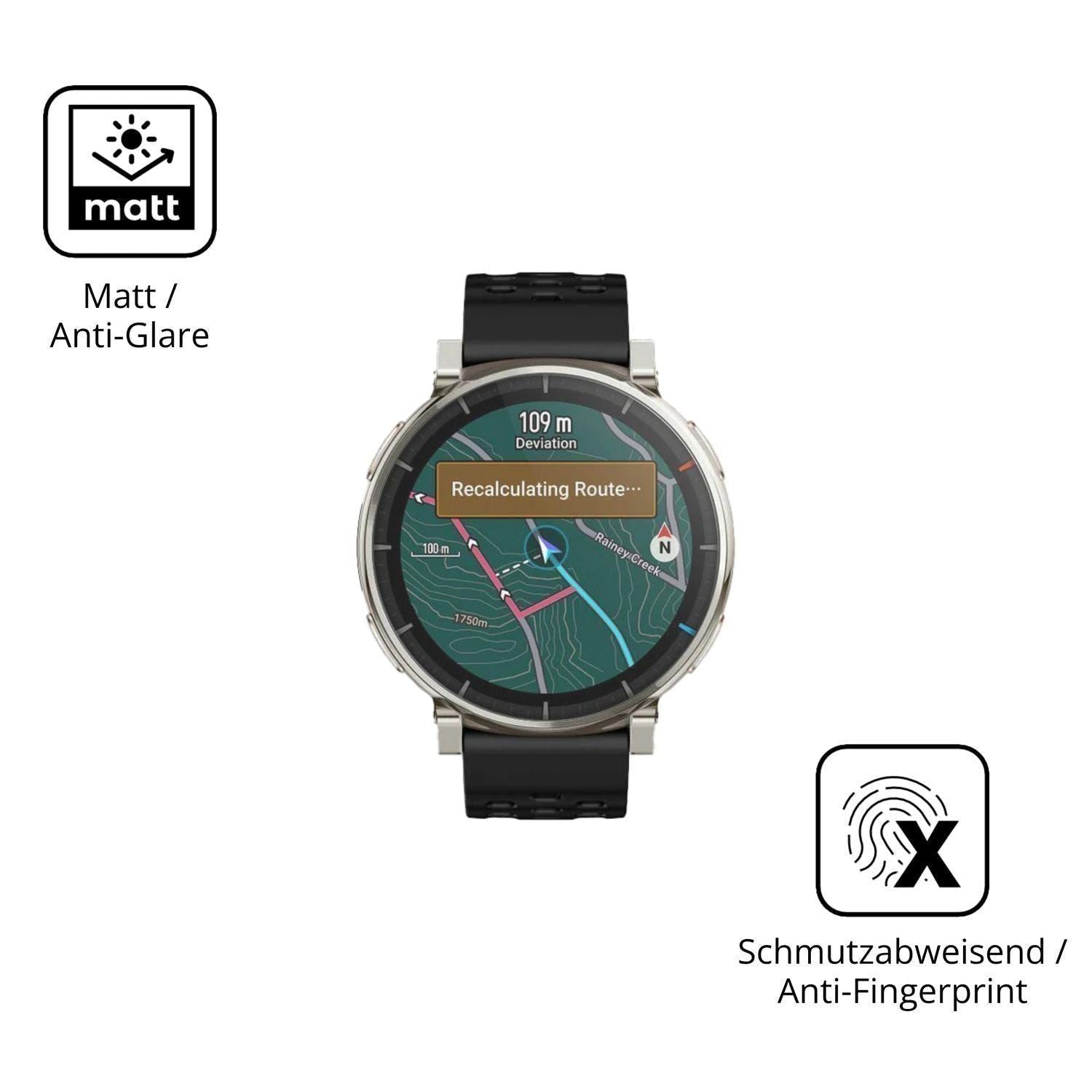 6x Schutzfolie matt für Amazfit Active 3 Premium D (5)