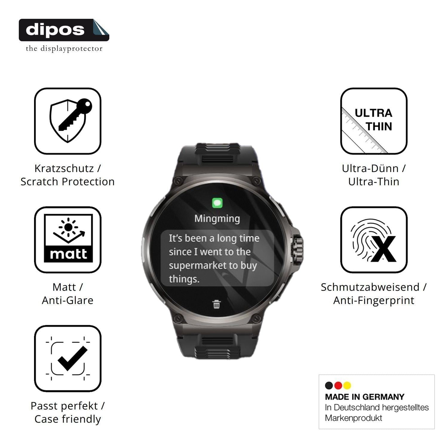 6x Schutzfolie matt für BANLVS V69 Display-Schutzf (7)
