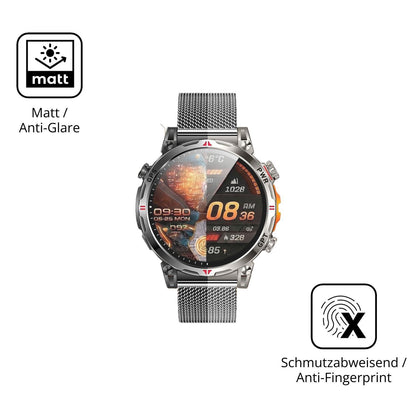 6x Schutzfolie matt für NONGAMX 1.7 Zoll Smartwatc (5)
