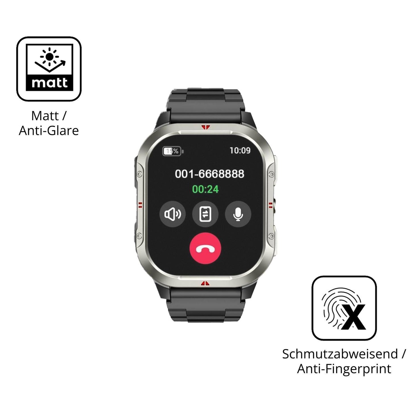 2x 9H Schutzfolie matt für Jugeman V10 Panzerfolie (5)