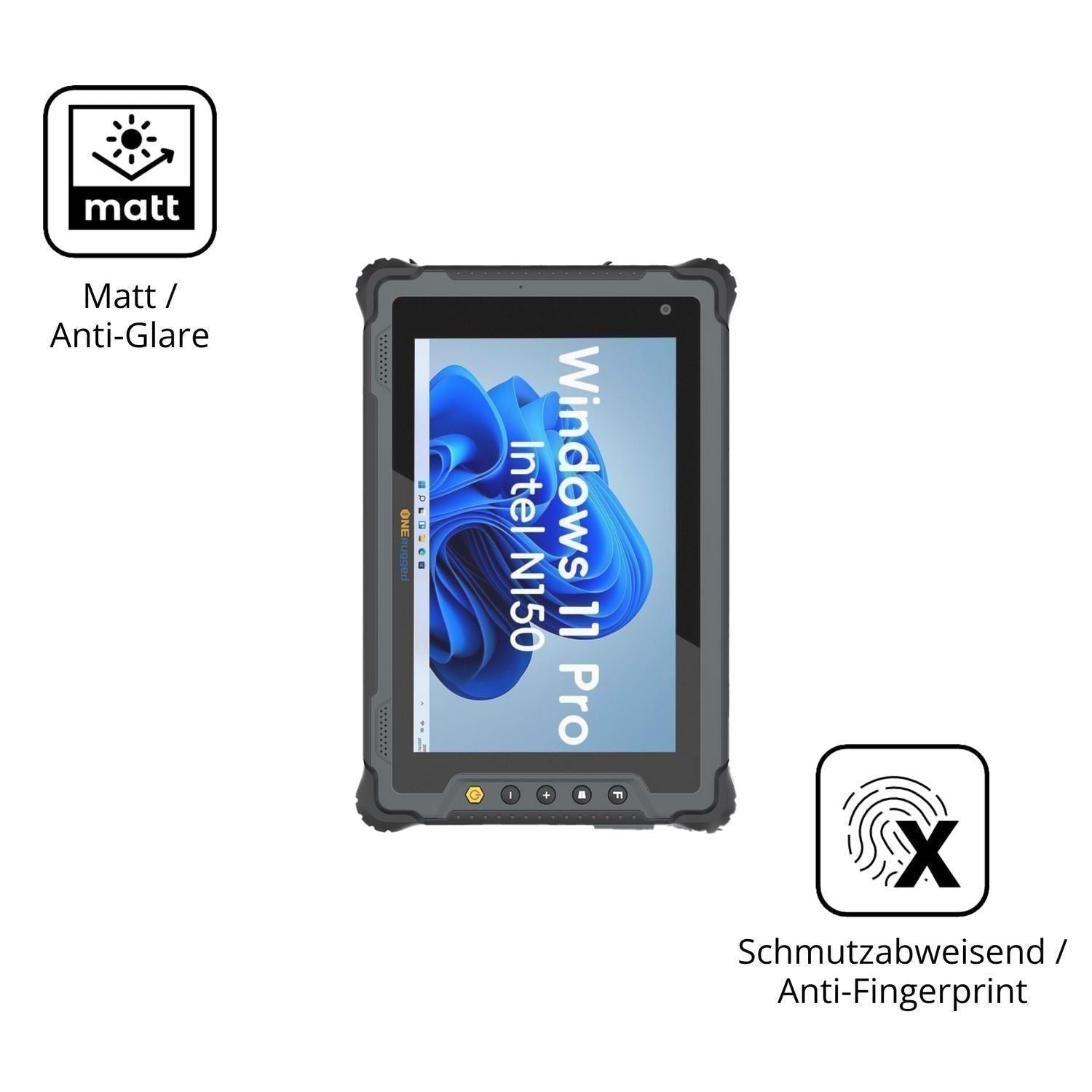 2x Schutzfolie matt für ONERugged M80N Display-Sch (5)