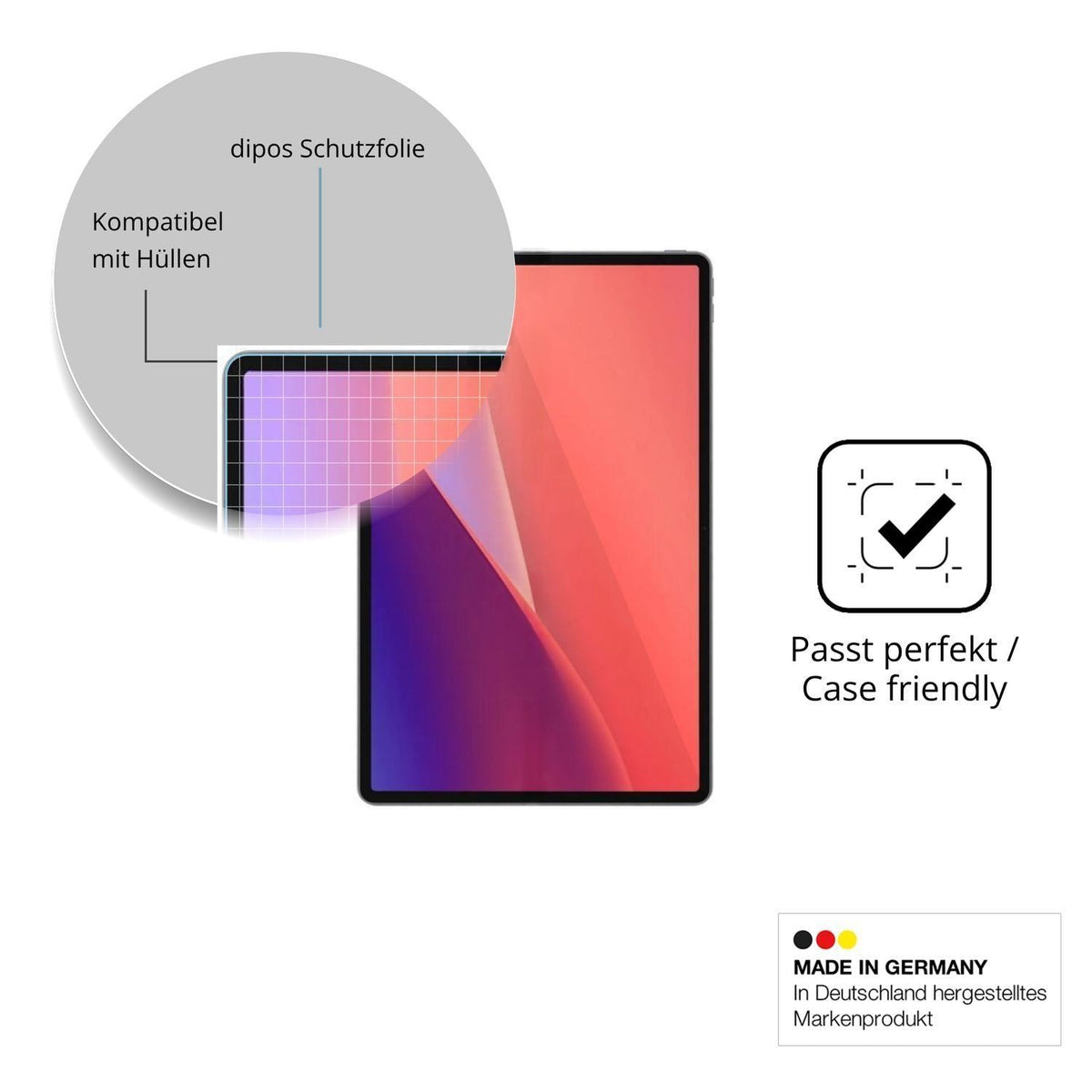 2x Schutzfolie klar für Lenovo Xiaoxin Pad Pro 13  (6)