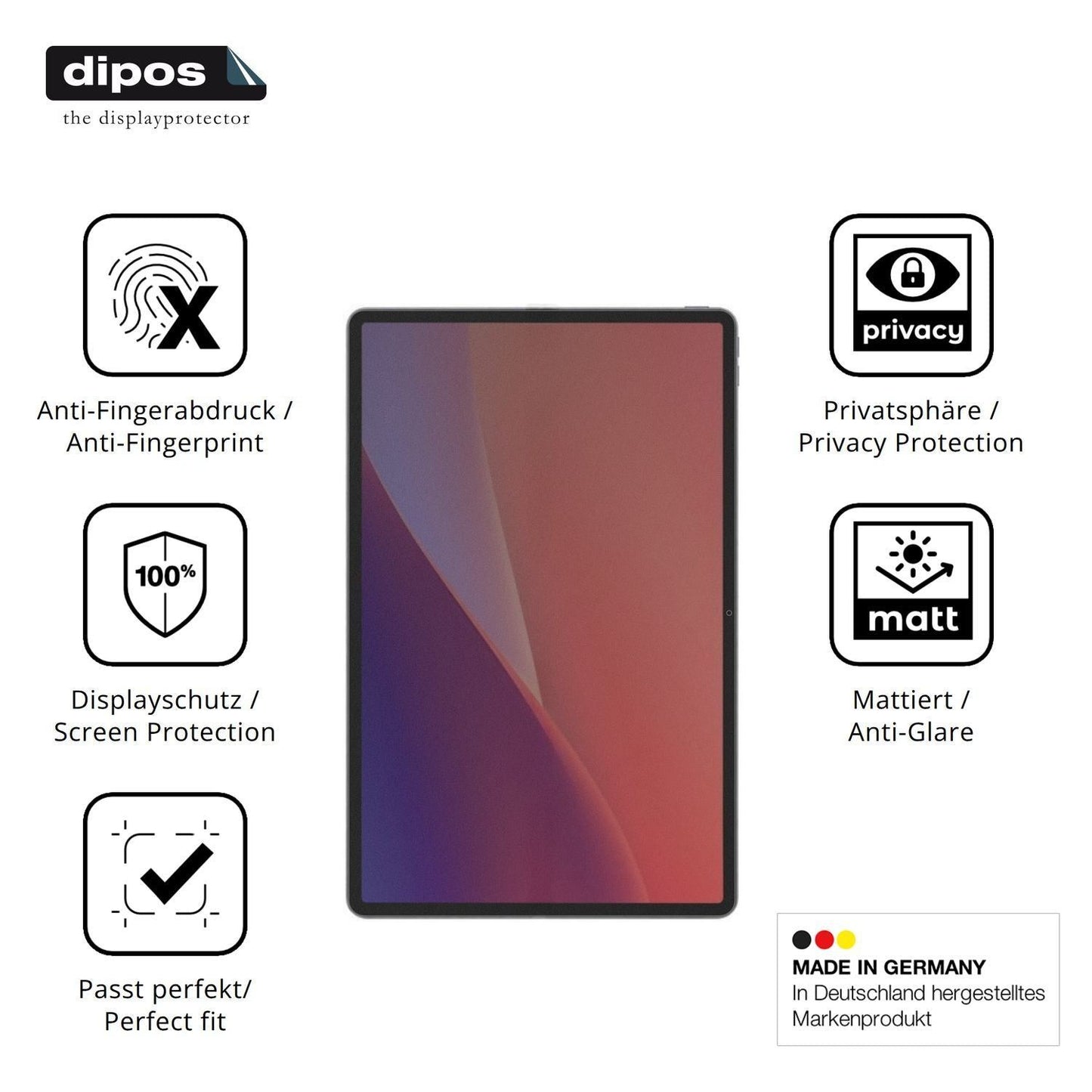 Blickschutzfolie für Lenovo Xiaoxin Pad Pro 13 mat (5)