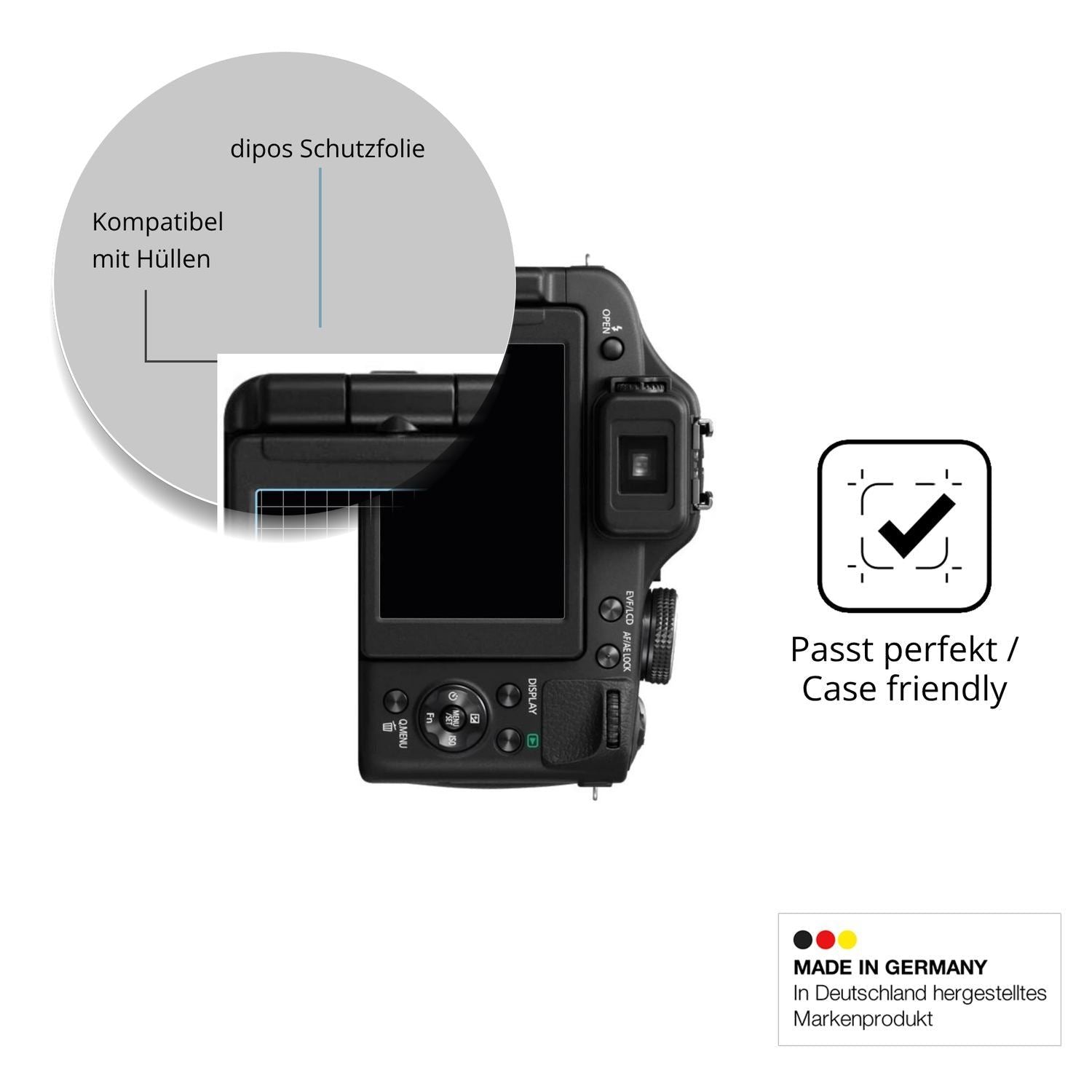 4x Schutzfolie klar für Panasonic Lumix DMC-FZ150  (6)