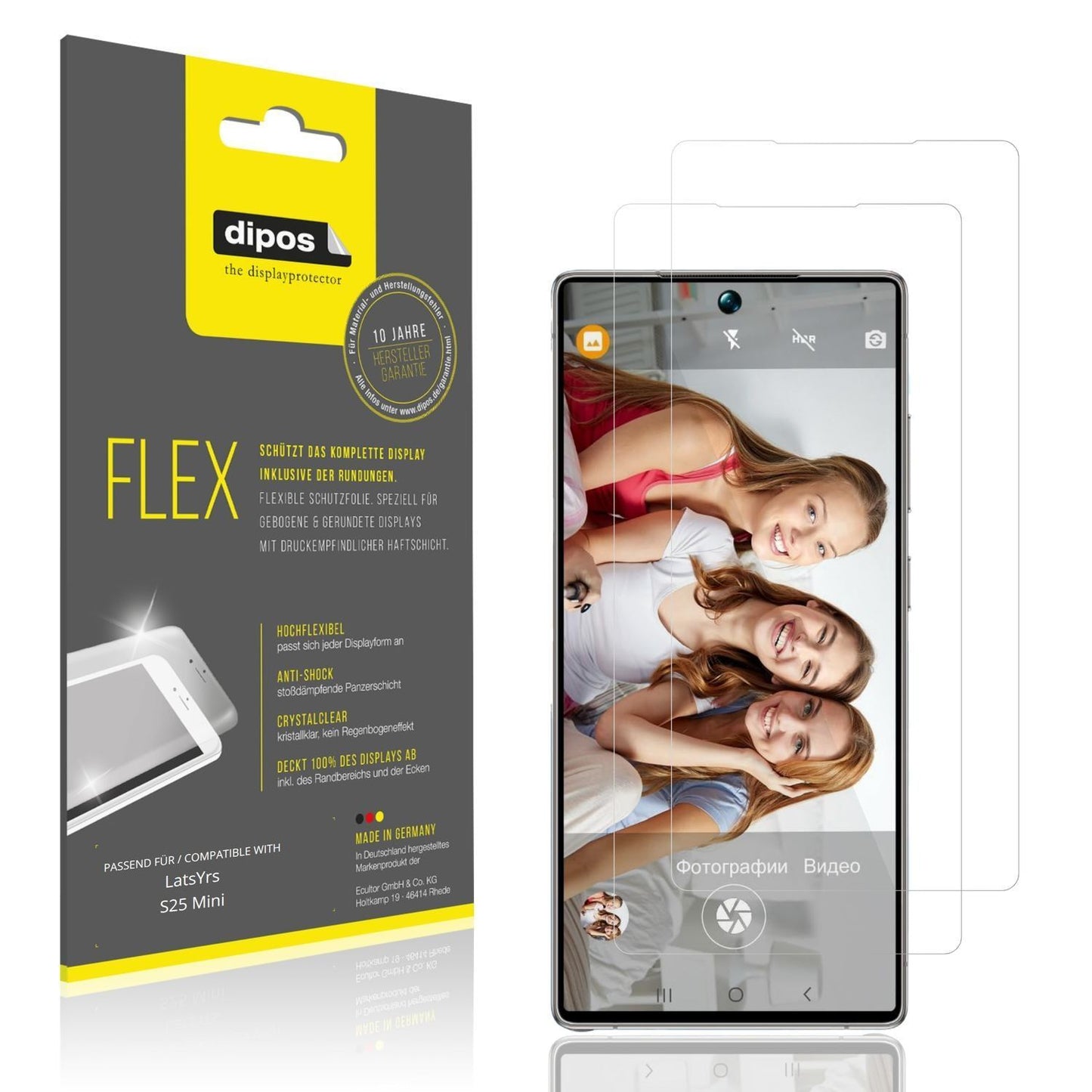 2x 3D Full Cover Schutzfolie für LatsYrs S25 Mini (1)