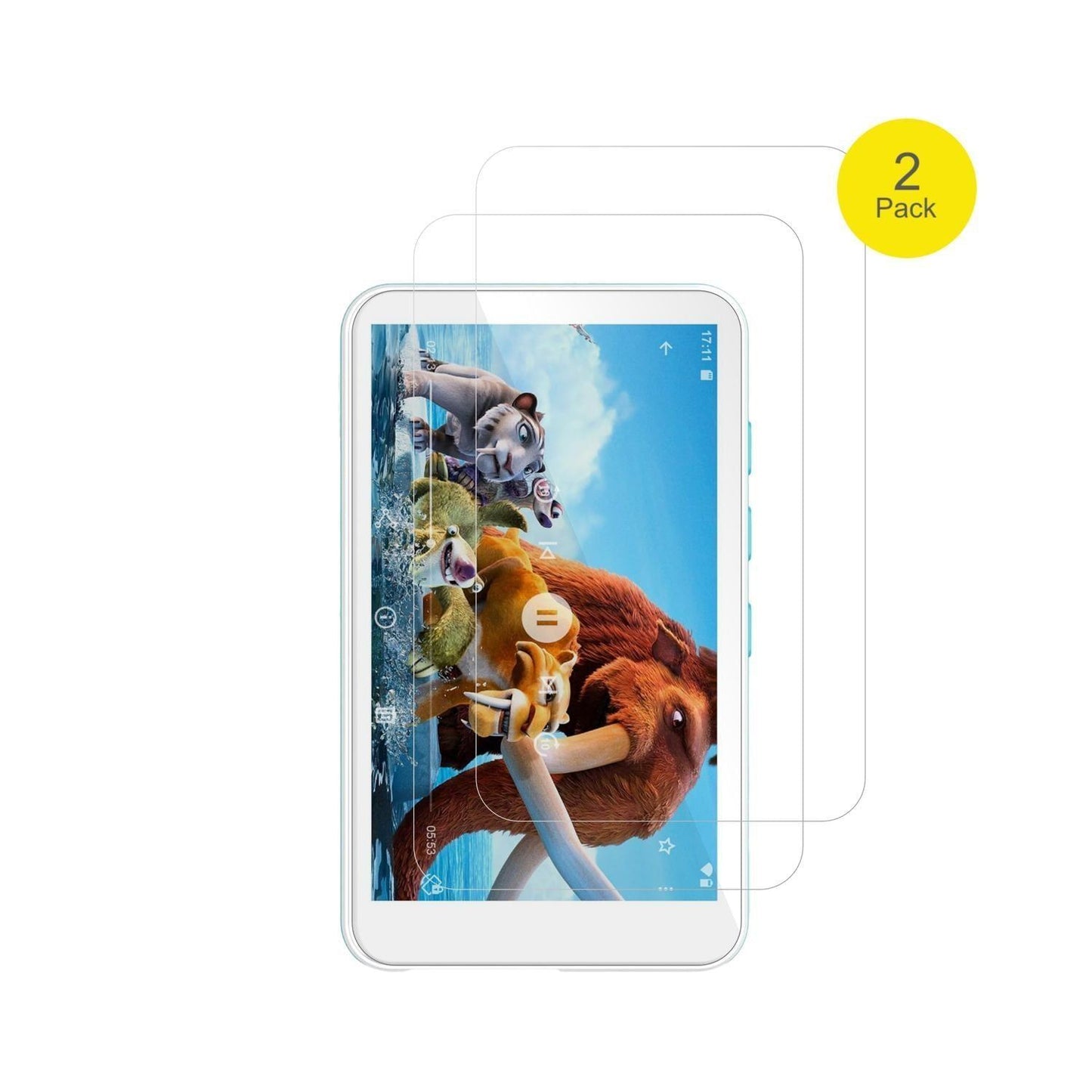 2x 3D Full Cover Schutzfolie für SWOFY D08 MP3-Pla (2)
