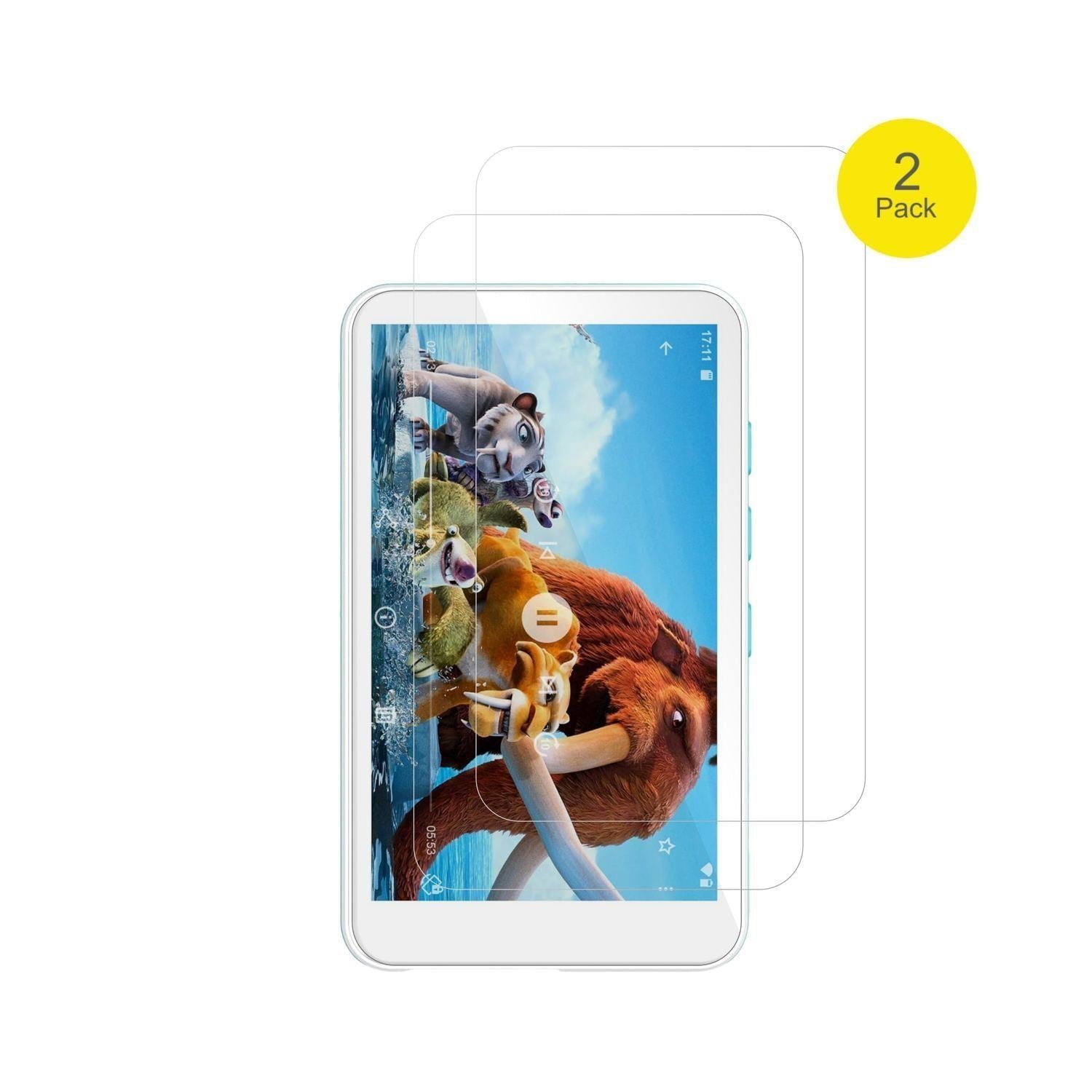 2x 3D Full Cover Schutzfolie für SWOFY D08 MP3-Pla (2)