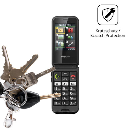 4x Schutzfolie klar für Emporia TalkGlam Display-S (4)