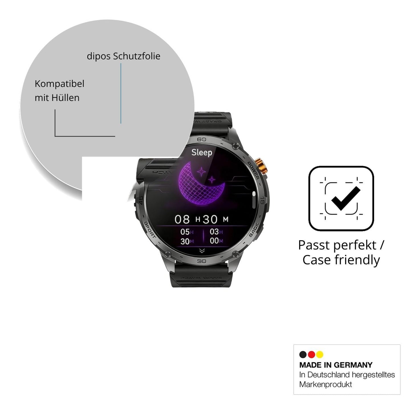 6x Schutzfolie klar für Kuisoe Zeus 2.0 Display-Sc (6)