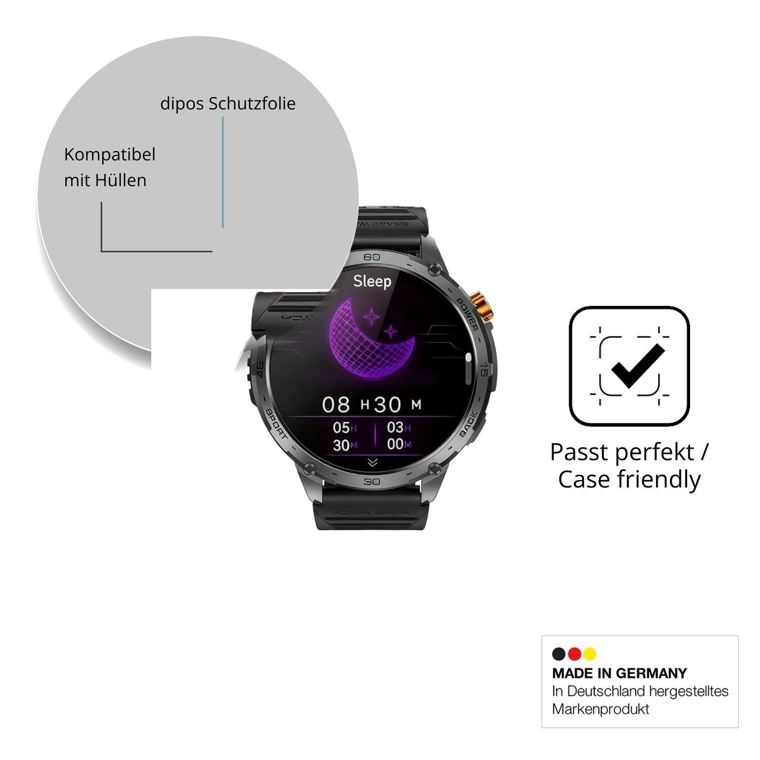 6x Schutzfolie klar für Kuisoe Zeus 2.0 Display-Sc (6)
