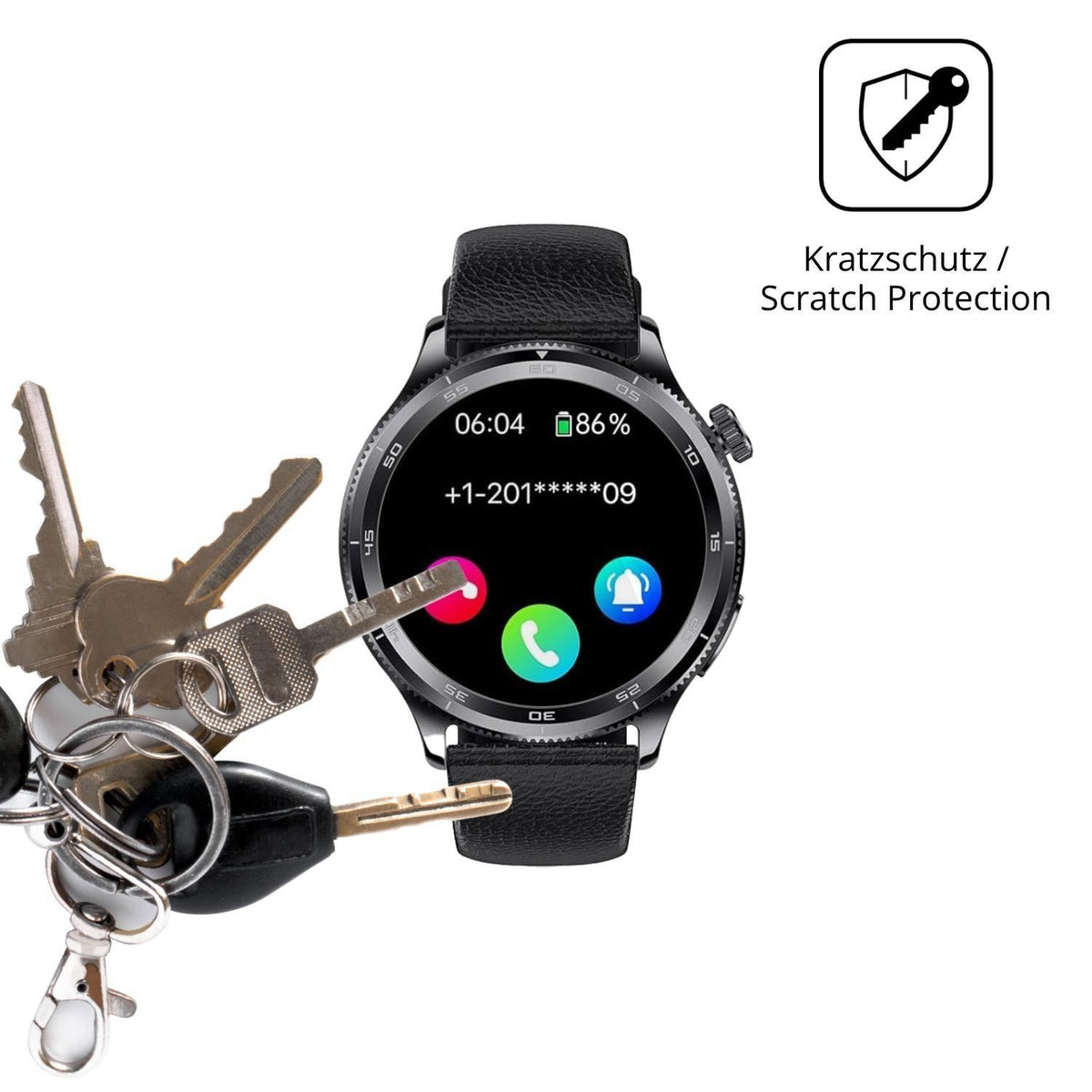 6x Schutzfolie klar für ZKCREATION 1.43 Zoll Smart (4)