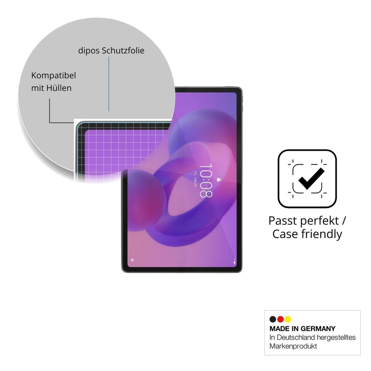 2x Schutzfolie klar für Lenovo Idea Tab Plus TB361 (6)