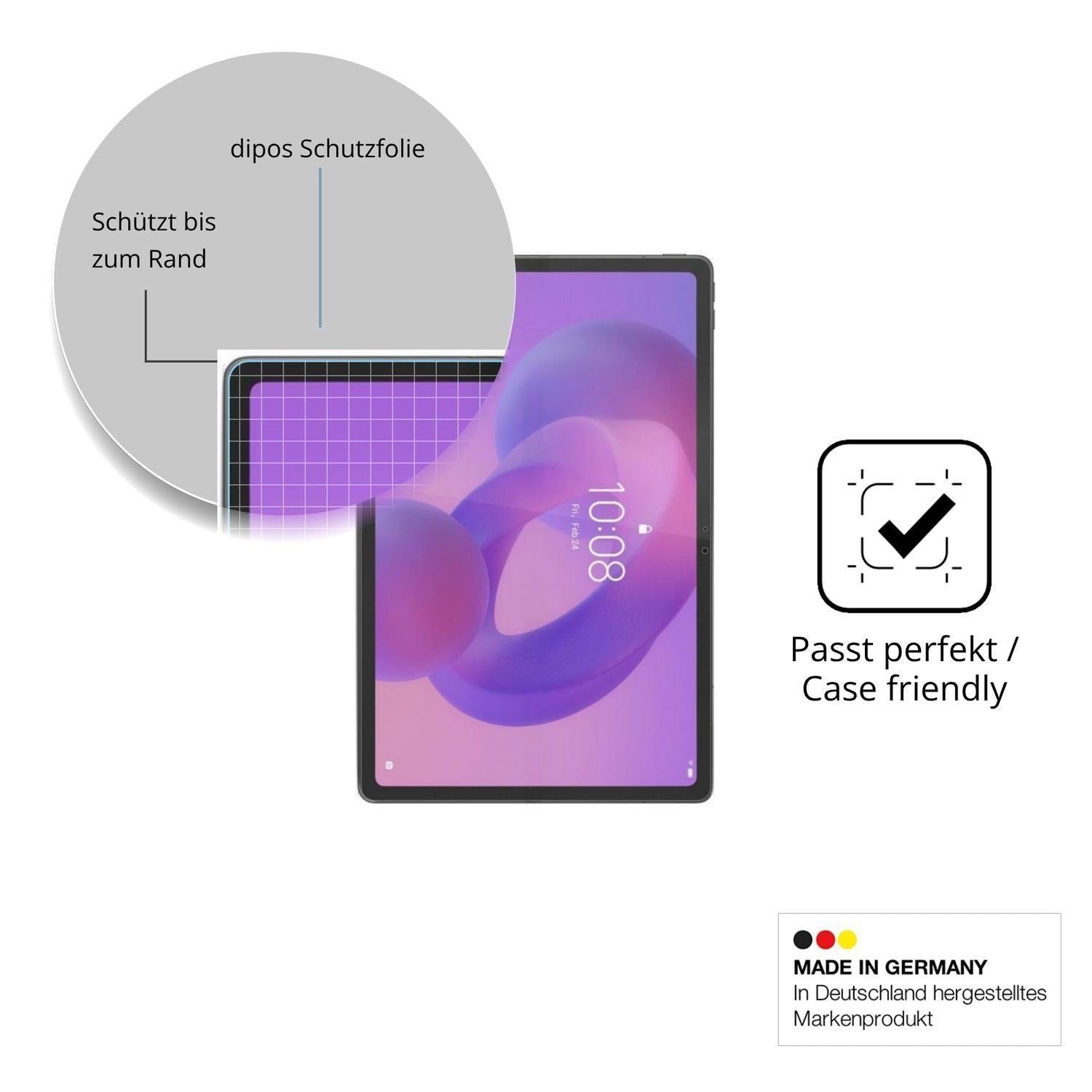 2x 9H Schutzfolie matt für Lenovo Idea Tab Plus TB (6)
