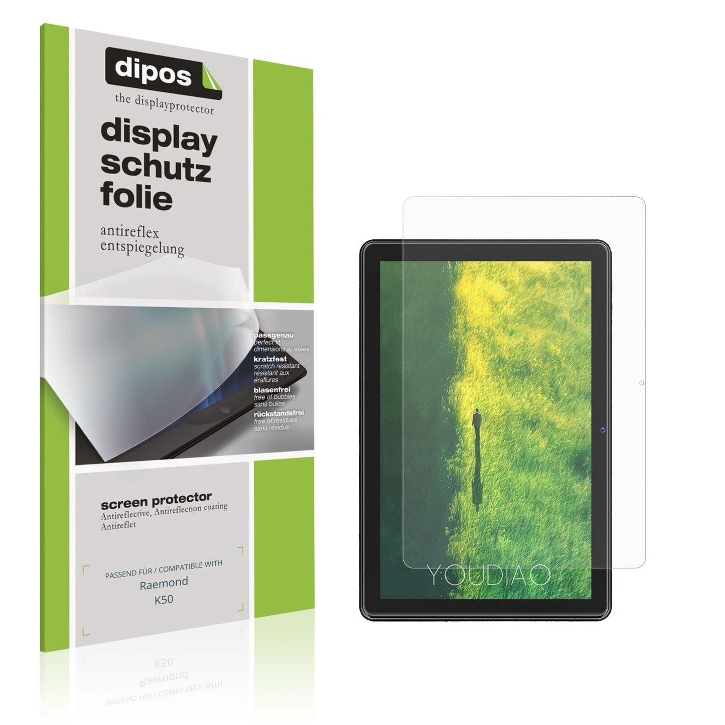 2x Schutzfolie matt für Raemond K50 Display-Schutz (1)