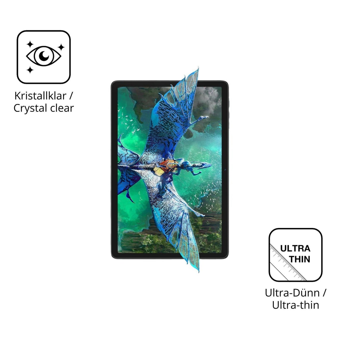 2x Schutzfolie klar für VekfulPC T20 Display-Schut (5)