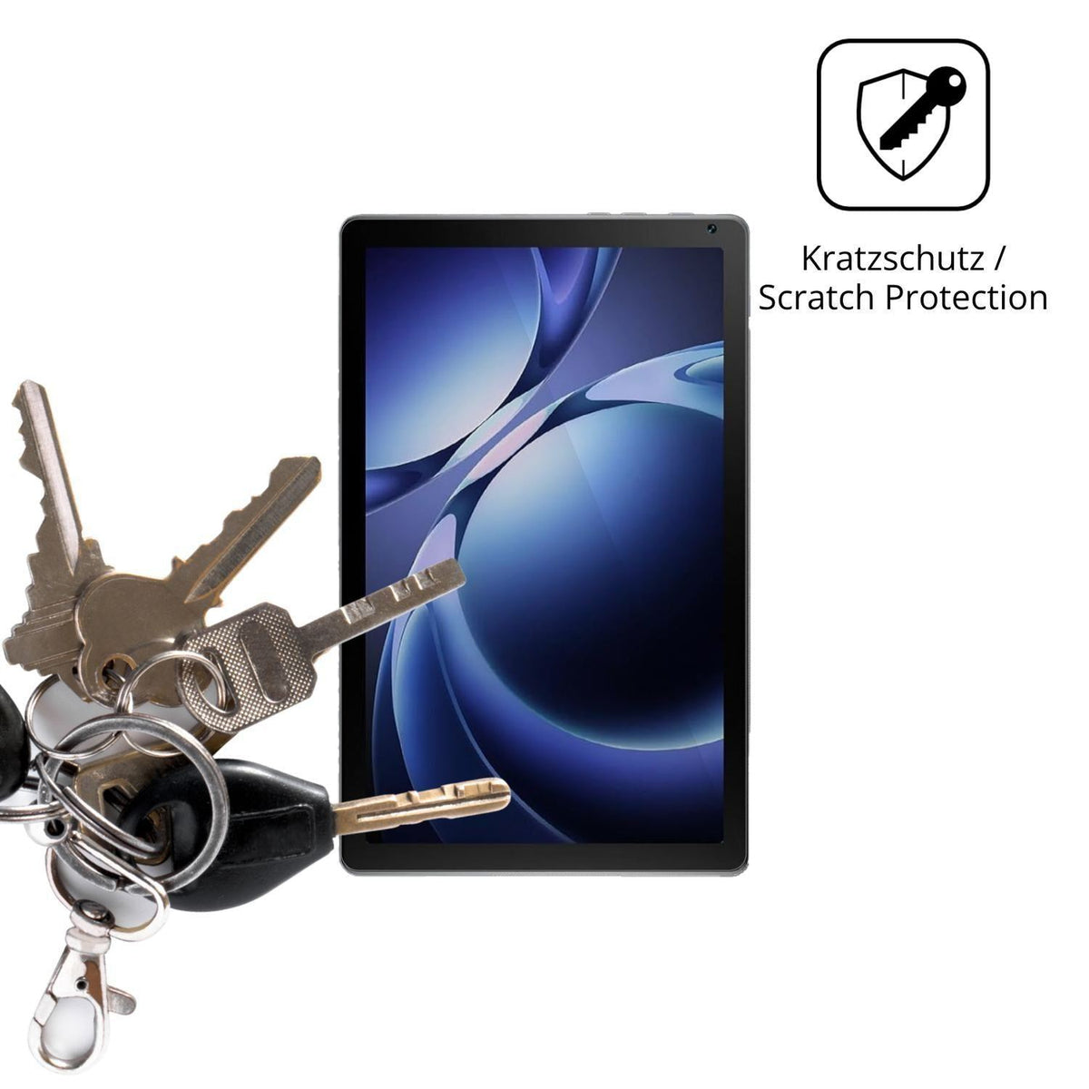 2x Schutzfolie klar für Laptok KB1004L Display-Sch (4)