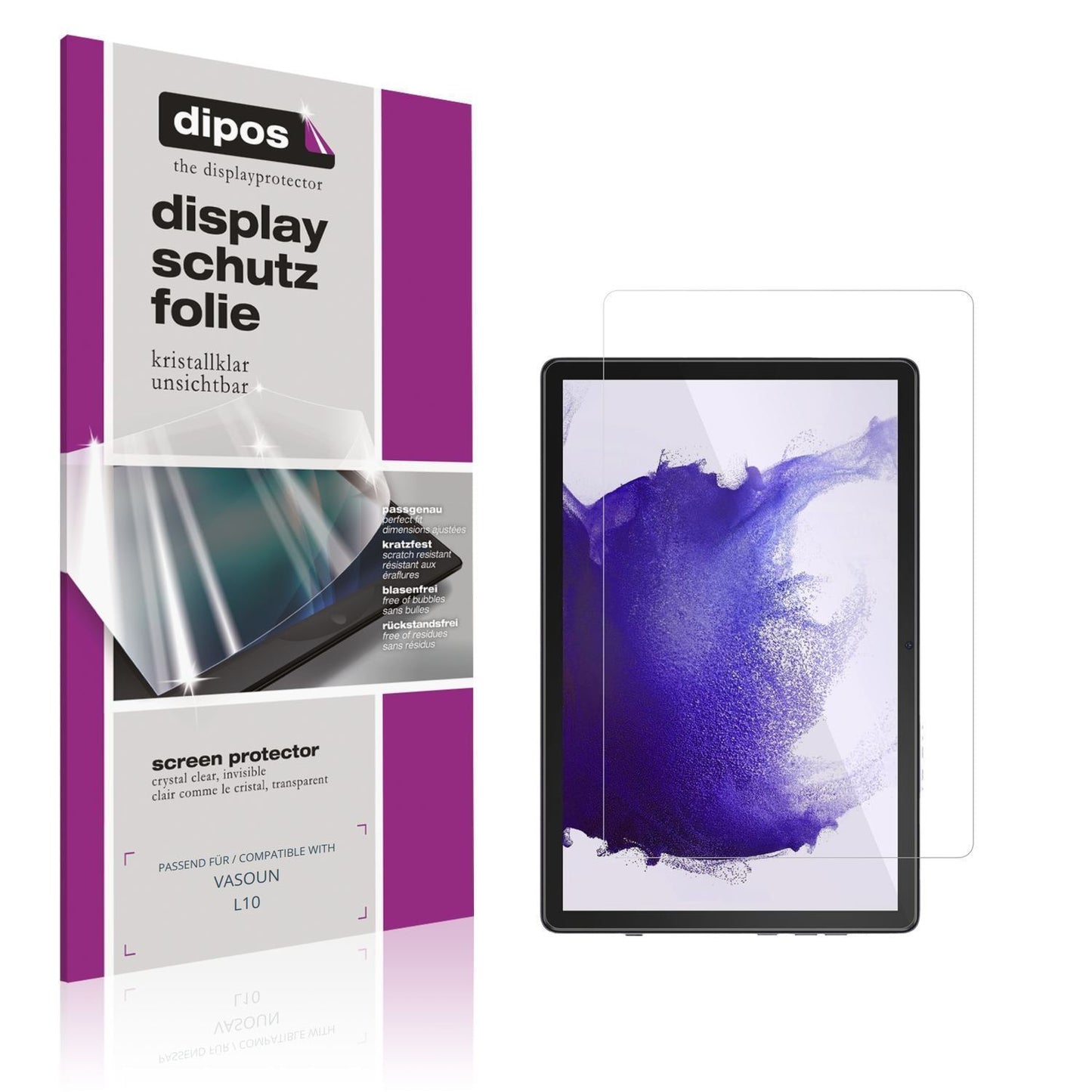 2x Schutzfolie klar für VASOUN L10 Display-Schutzf (1)