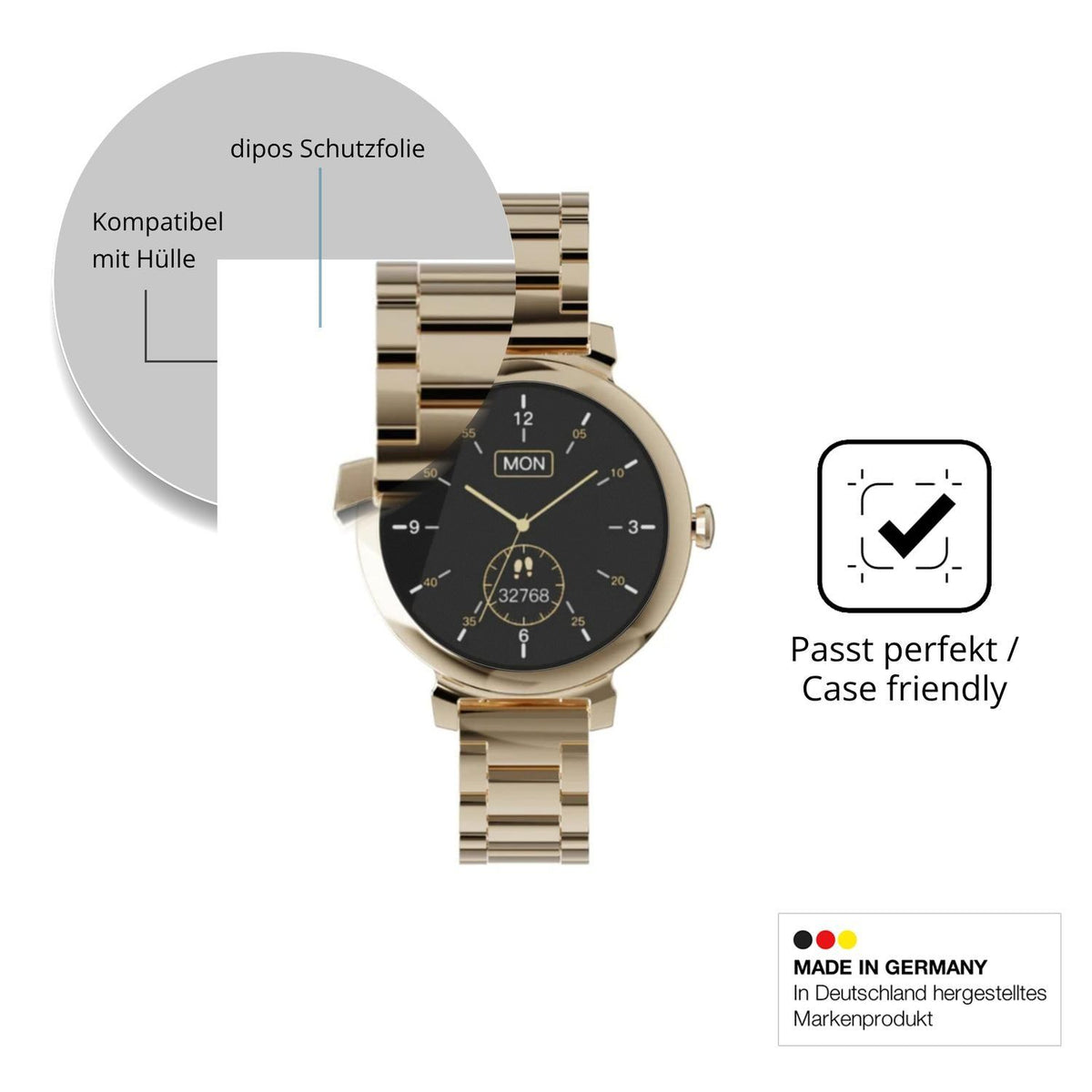 6x Schutzfolie matt für Zenwatch Lily Display-Schu (6)