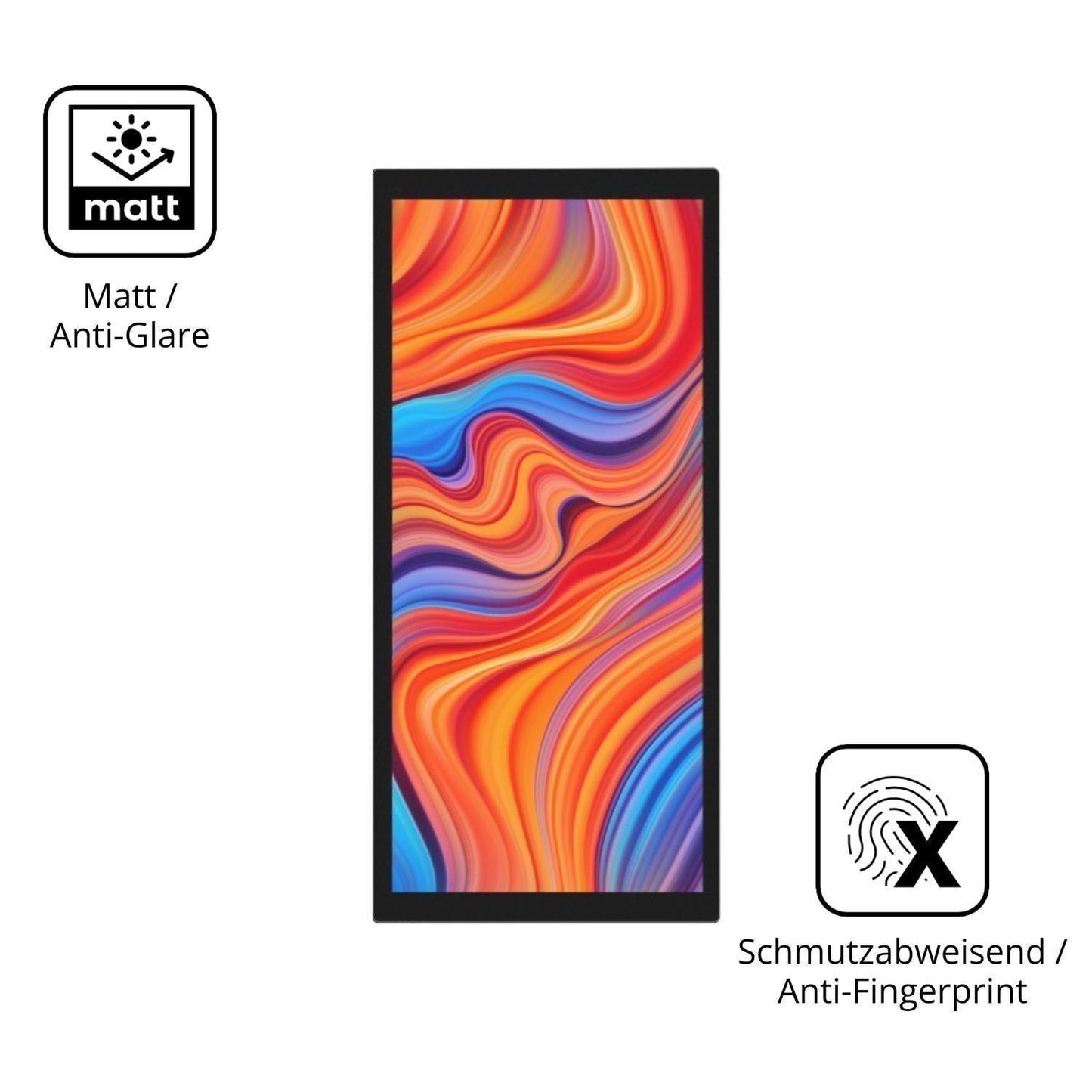 2x Schutzfolie matt für Waveshare 10.4 Zoll Displa (5)