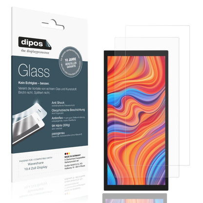 2x 9H Schutzfolie matt für Waveshare 10.4 Zoll Dis (1)