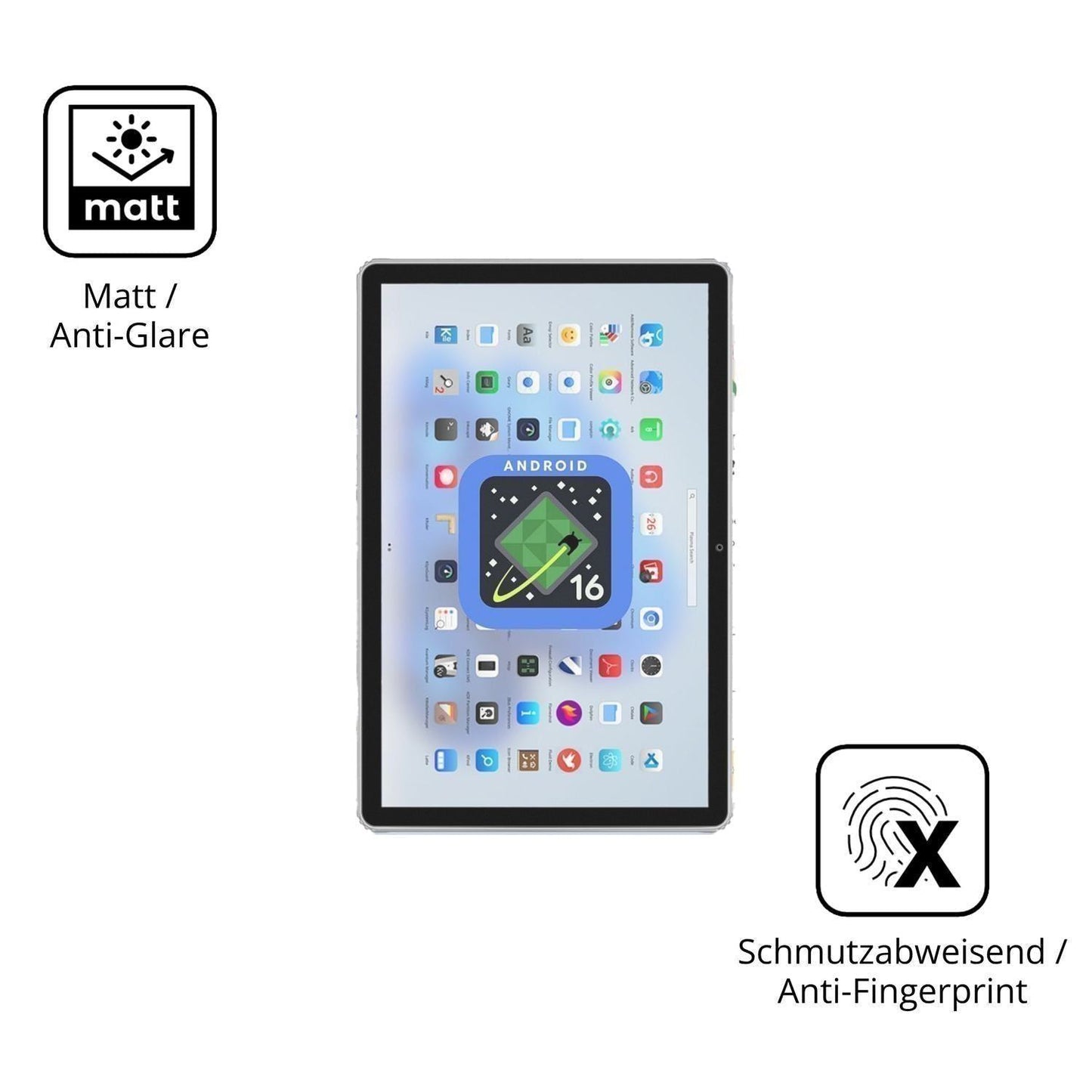2x Schutzfolie matt für LORDWIT L11 Display-Schutz (5)