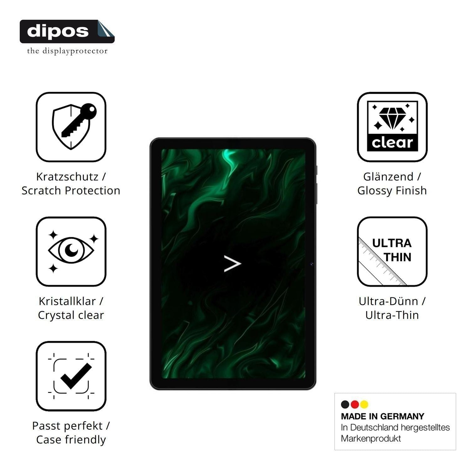 2x Schutzfolie klar für Digma Pro Zoom Display-Sch (7)