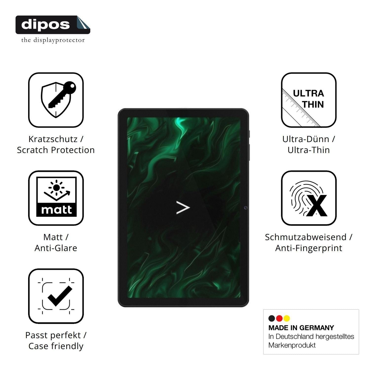 2x Schutzfolie matt für Digma Pro Zoom Display-Sch (7)